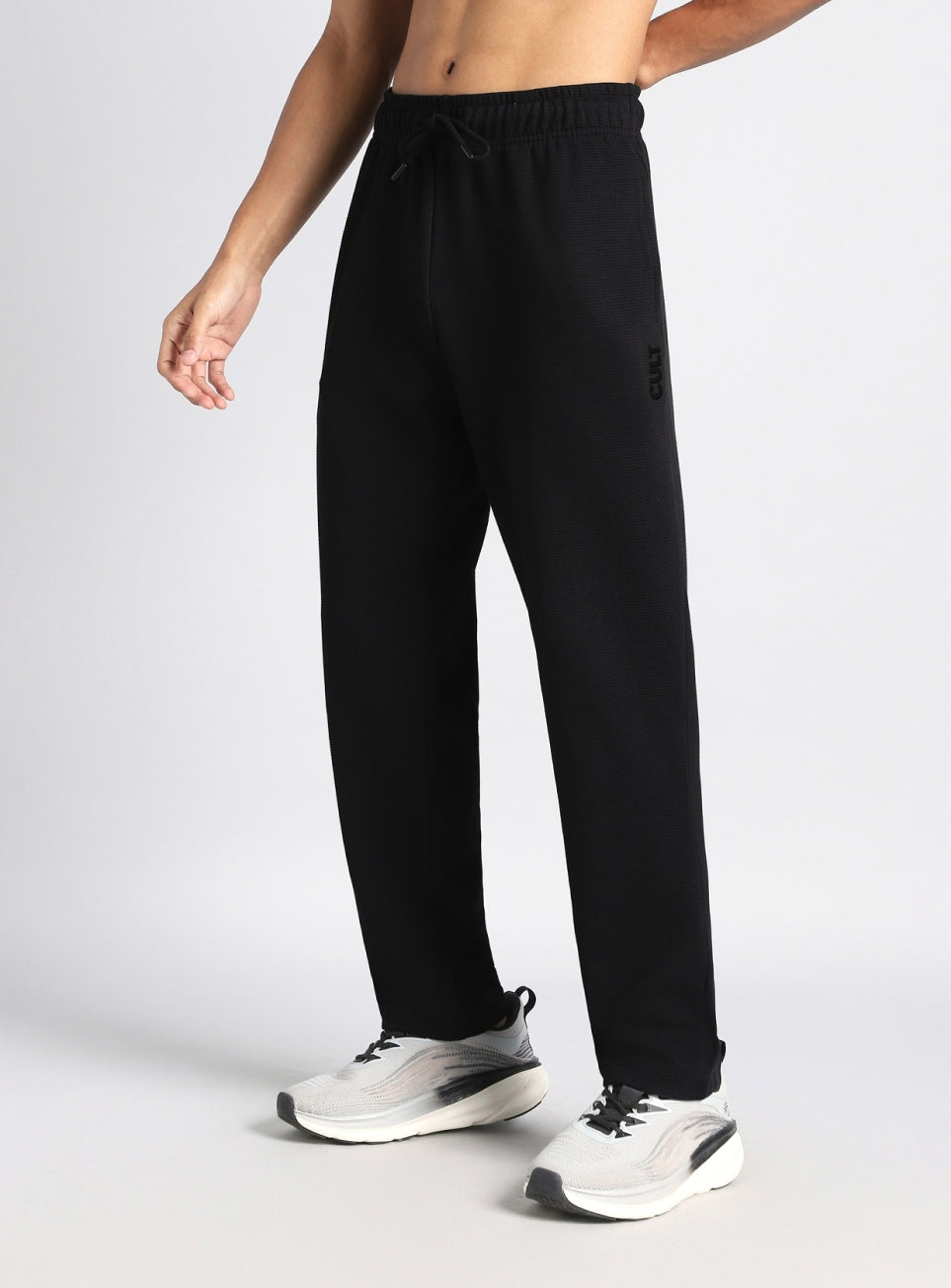 Men's Black Luxe Form Classic Trackpants