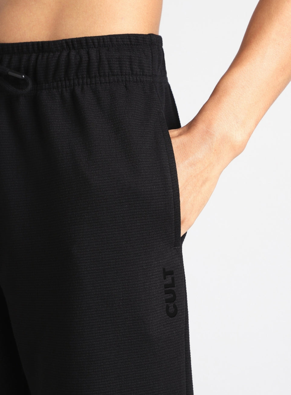 Men's Black Luxe Form Classic Trackpants