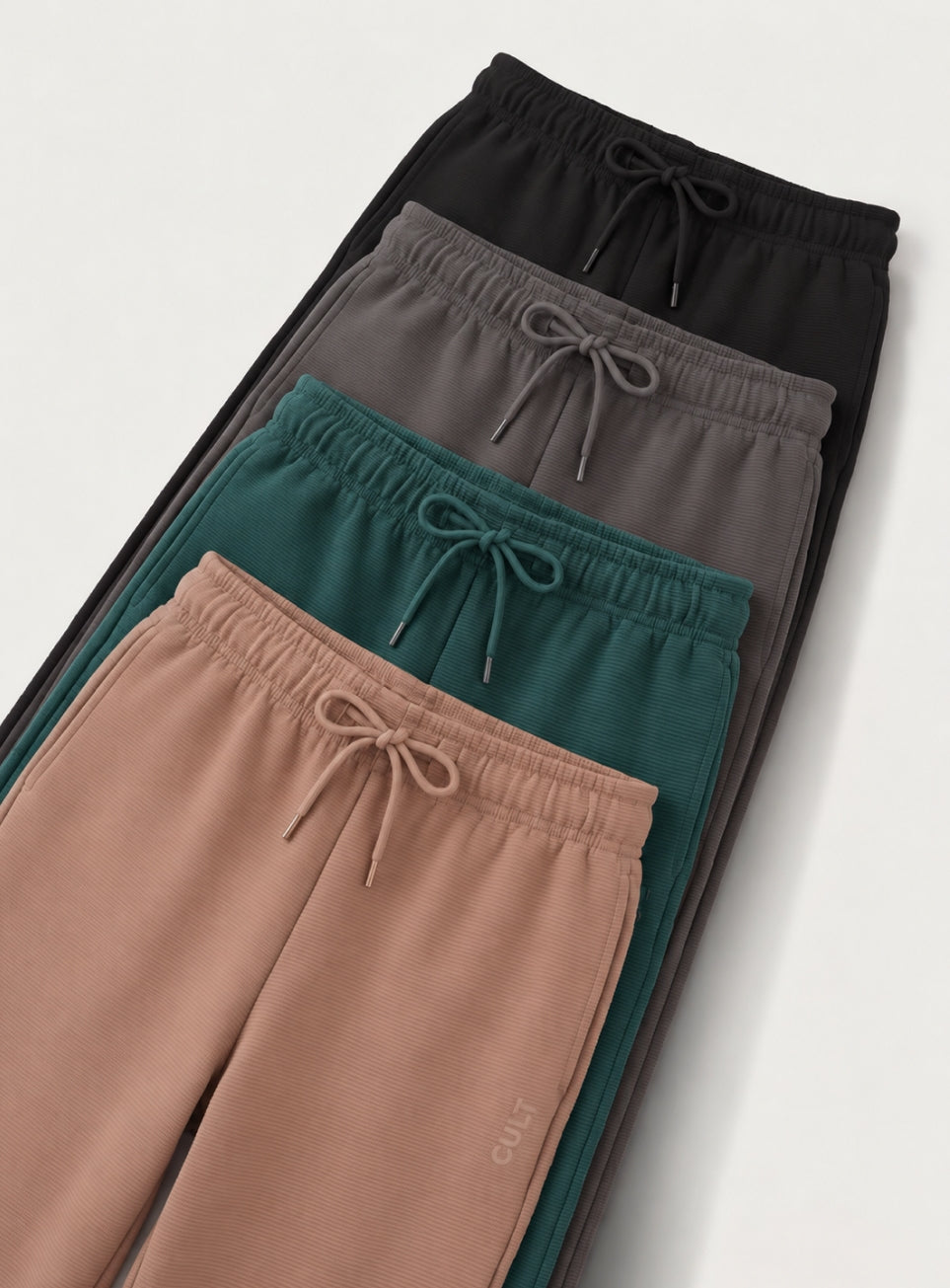 Men's Black Luxe Form Classic Trackpants