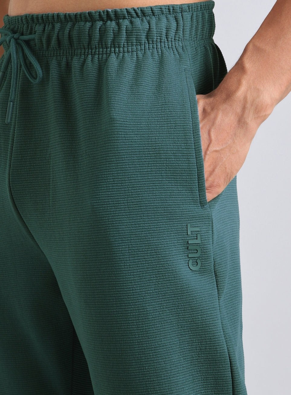 Men's Teal Luxe Form Classic Trackpants