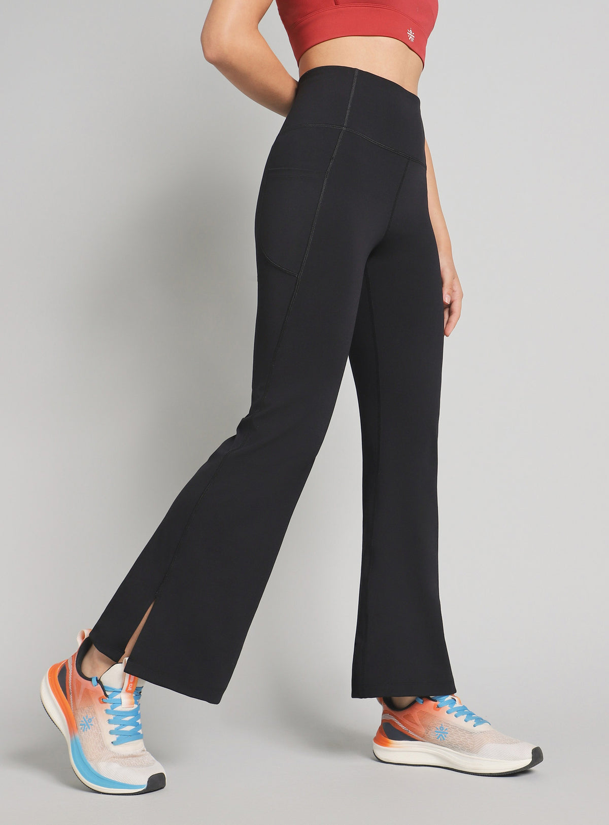 Women's Black Sculpted Training COMFlex Flare Pants