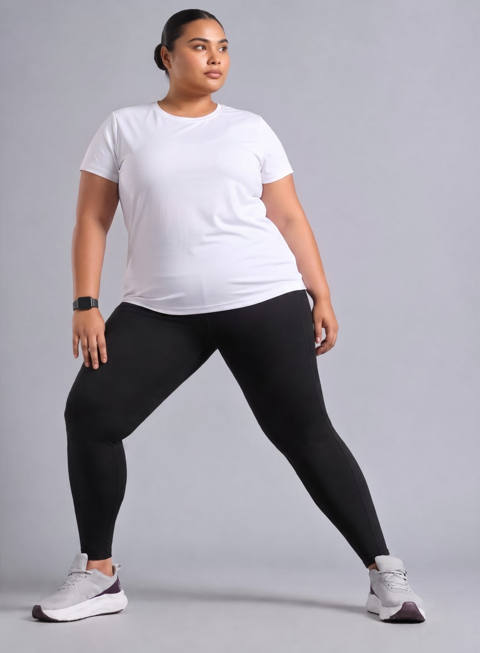 Women's Black Cult Strength Training COMFlex Plus Size Tights