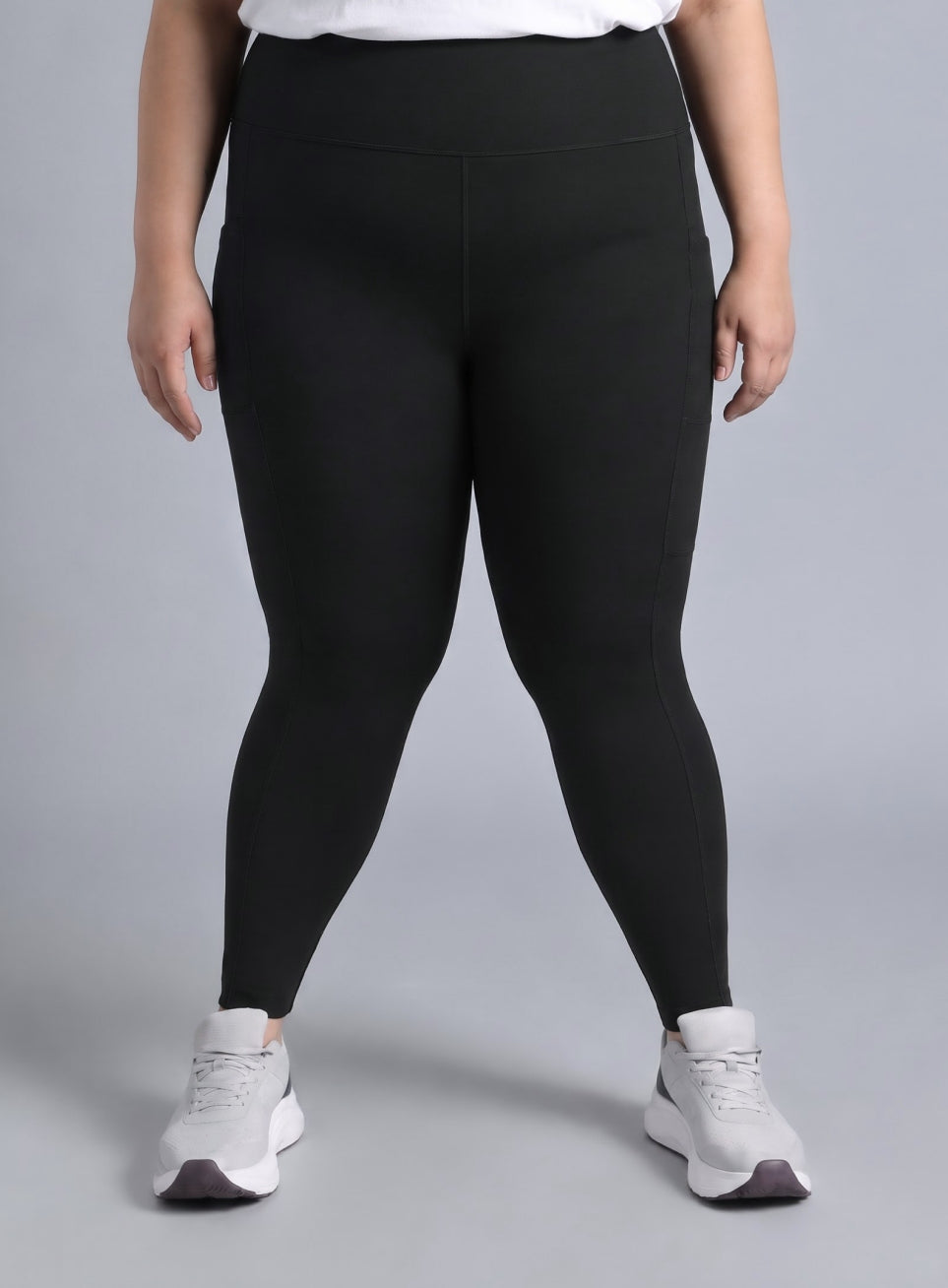 Women's Black Cult Strength Training COMFlex Plus Size Tights