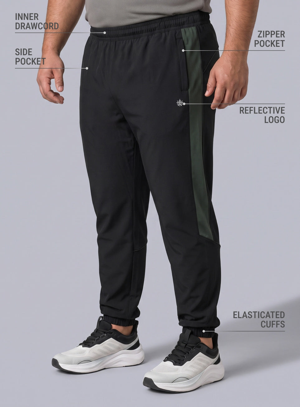 Men's Stay In Motion Plus Size Running Joggers
