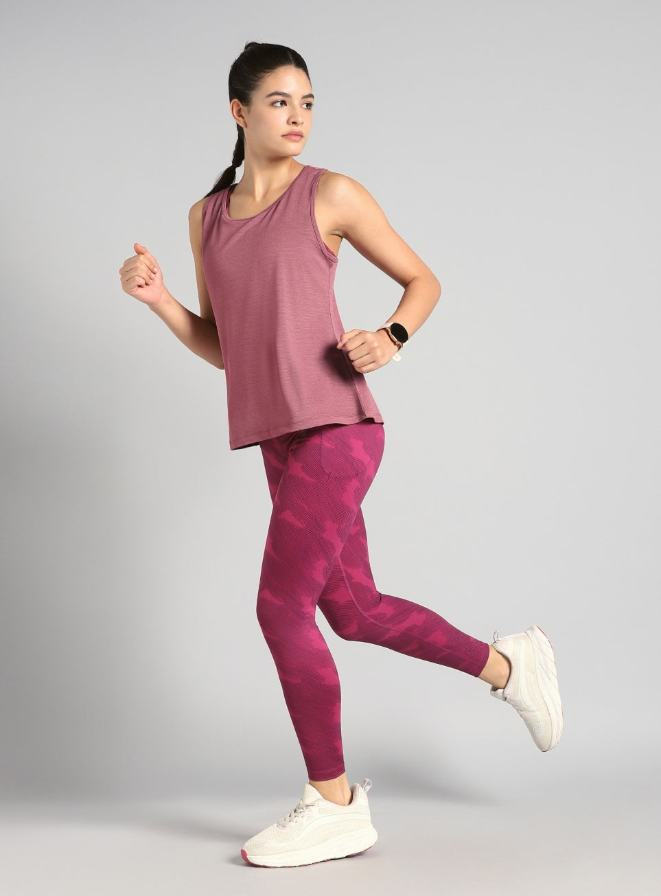 Women's Pink Ease Flow Perfomance Tank