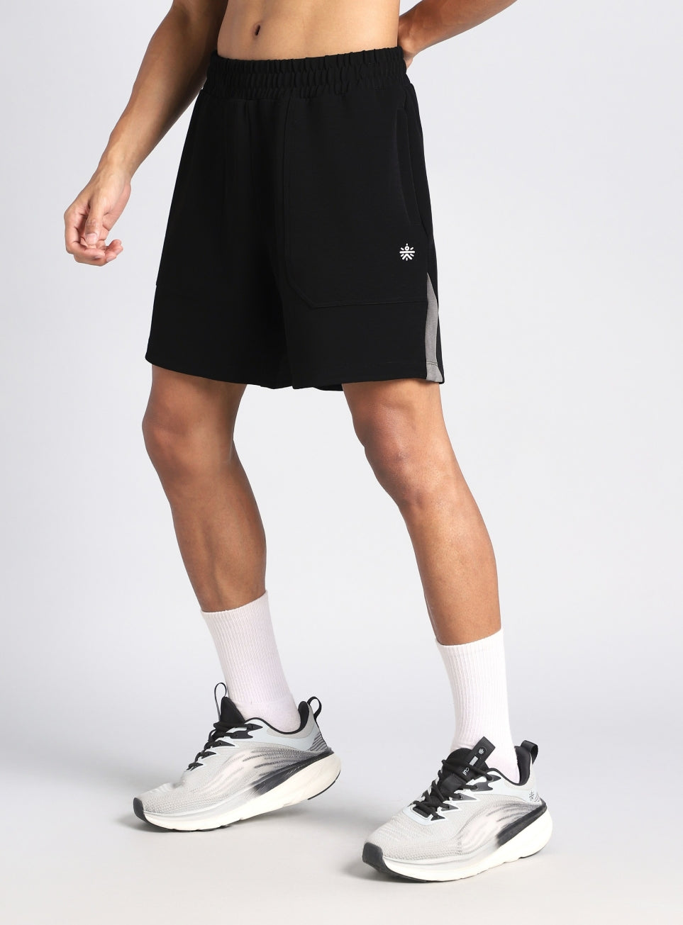 Men's Black Train in Utility Shorts