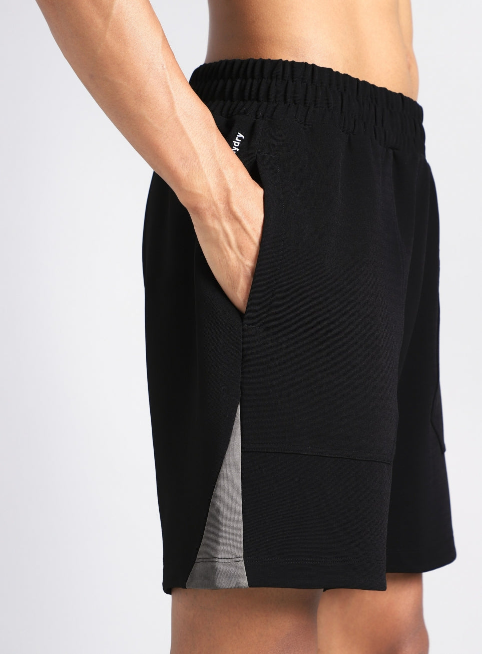 Men's Black Train in Utility Shorts