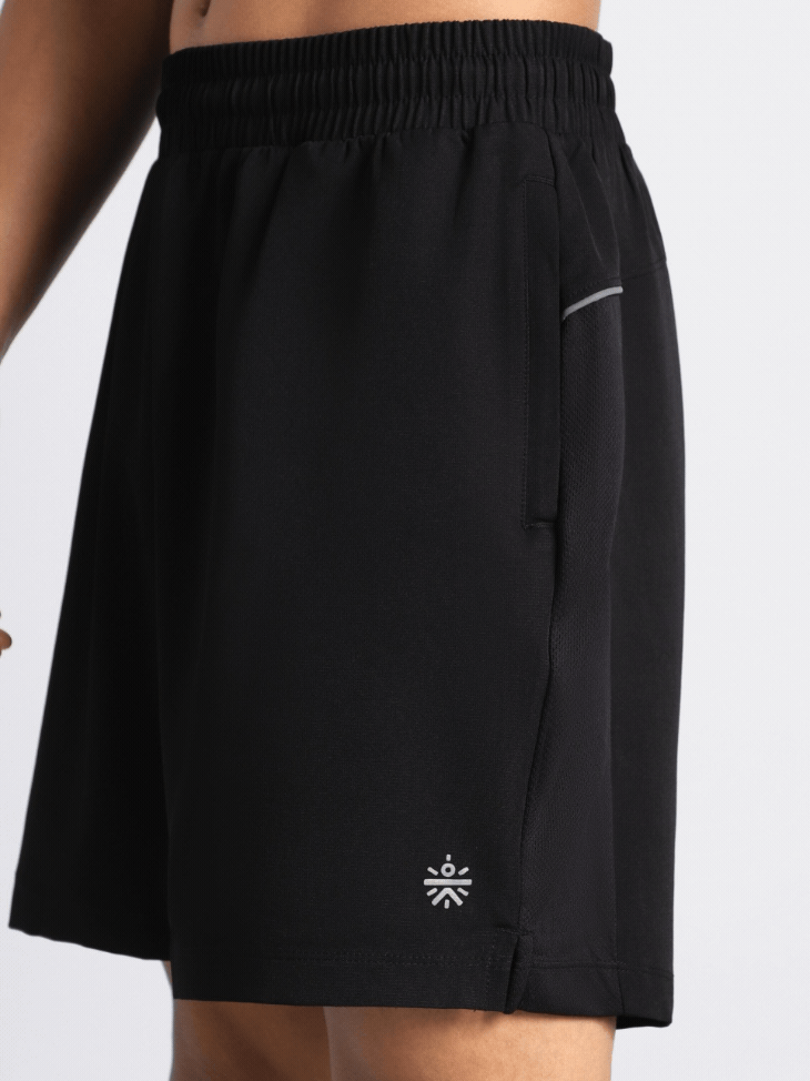 Men's Black Night Jogger Running Shorts