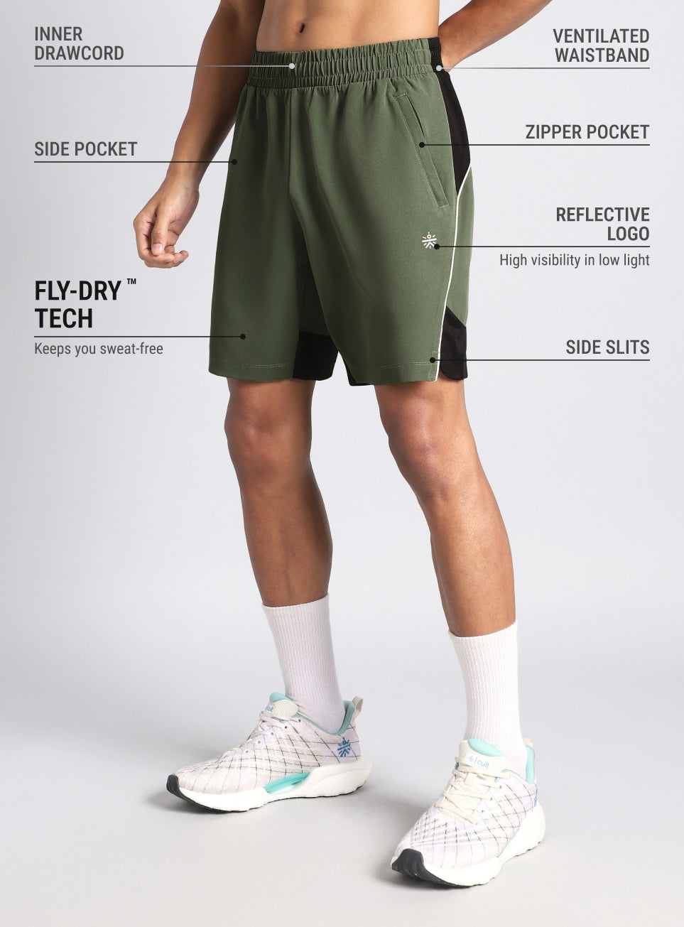 Men's Green Run Night series Shorts
