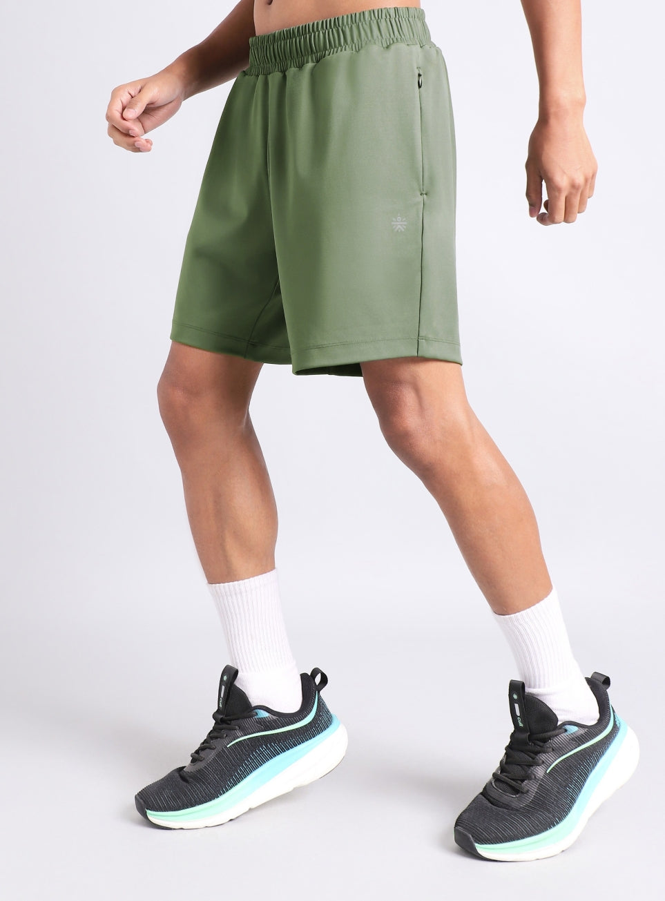 Men's Olive Cult Run Club Shorts