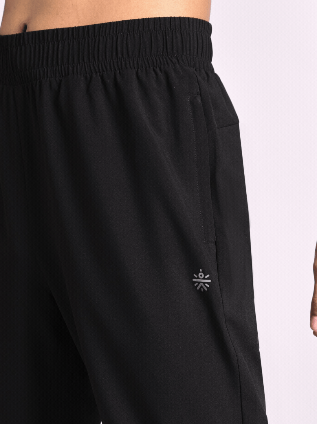 Men's Black Run Essential Track Pant