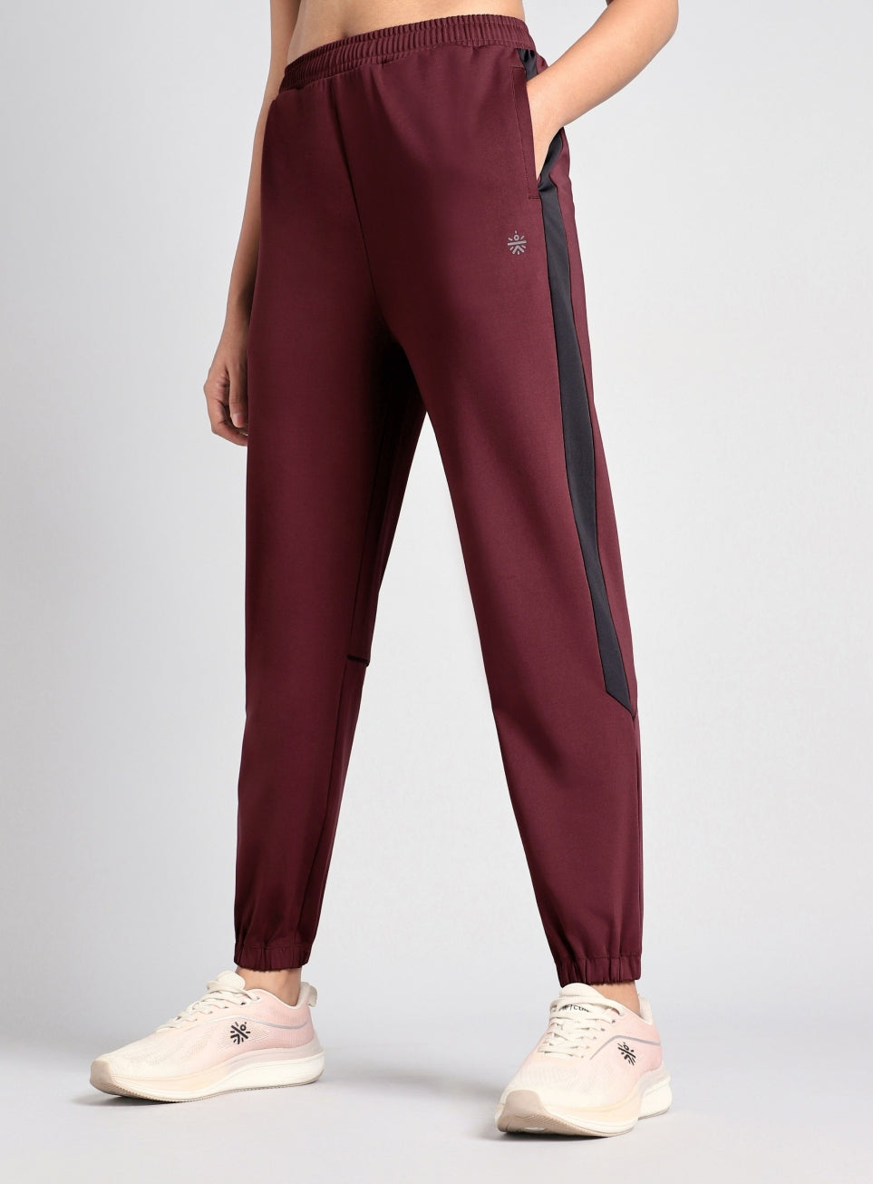 Women's Maroon Stay in Stride Running Joggers