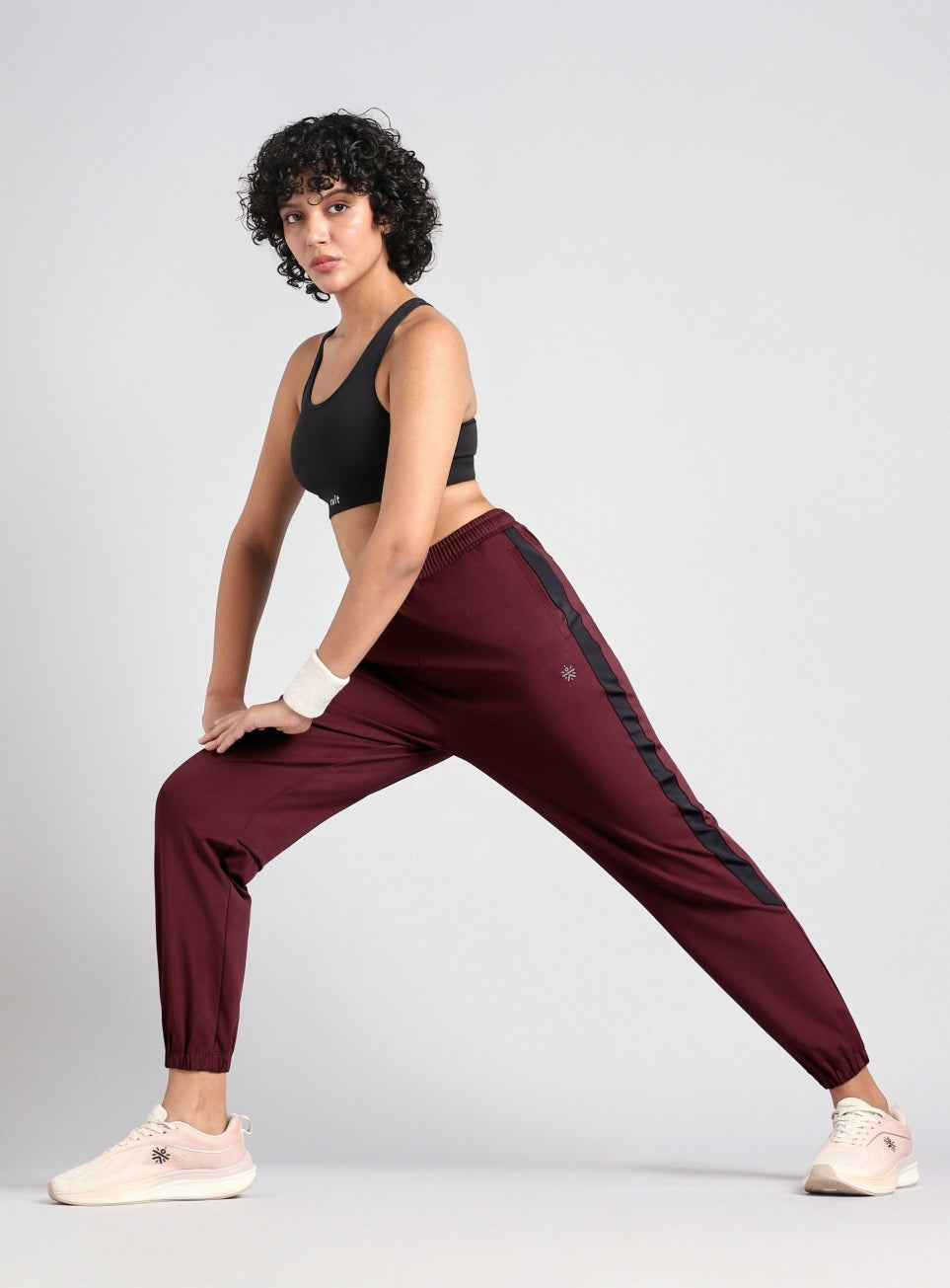 Women's Maroon Stay in Stride Running Joggers