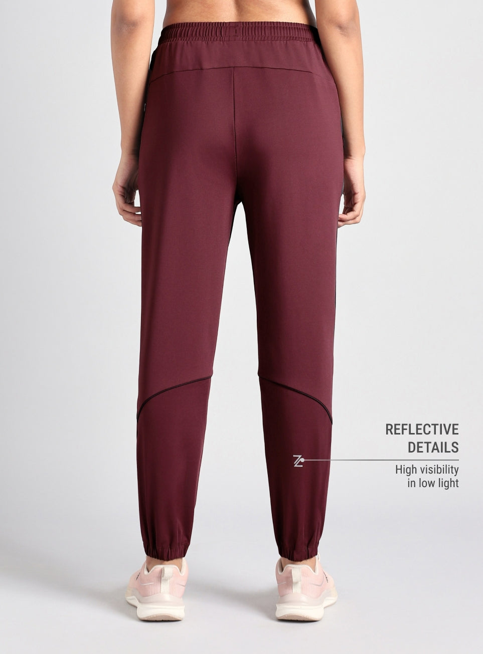 Women's Maroon Stay in Stride Running Joggers
