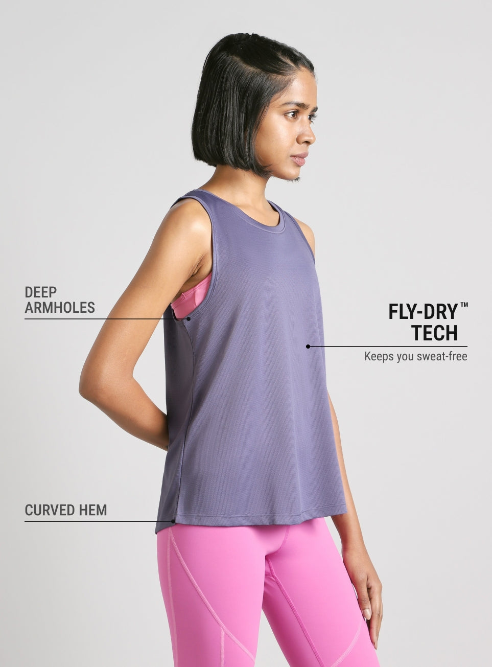 Women's Purple Dance Flow Tank
