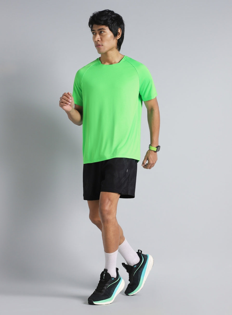 Men's Green Run Mode T-shirt