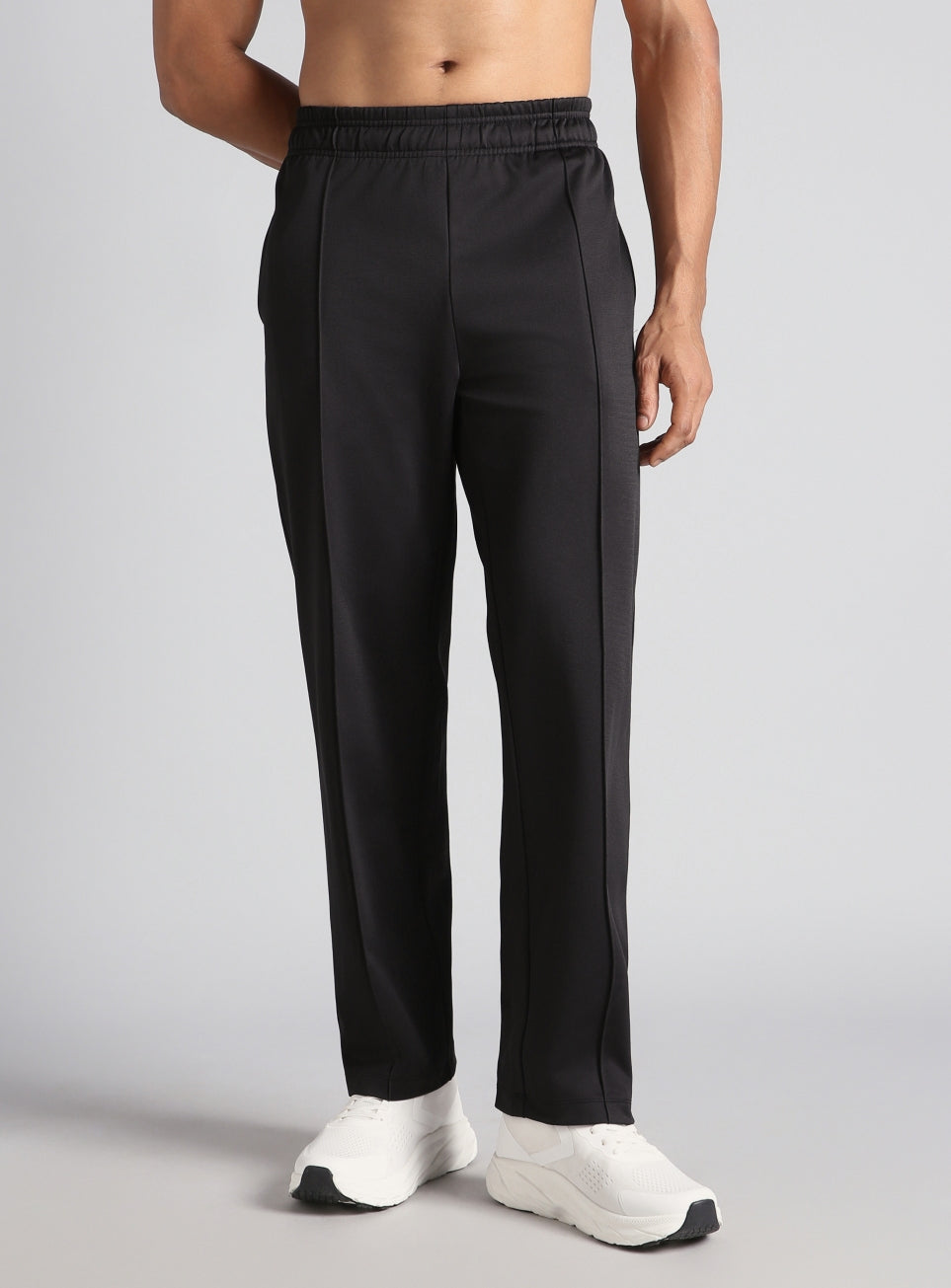 Men's Black Athletic Sporty Trackpants