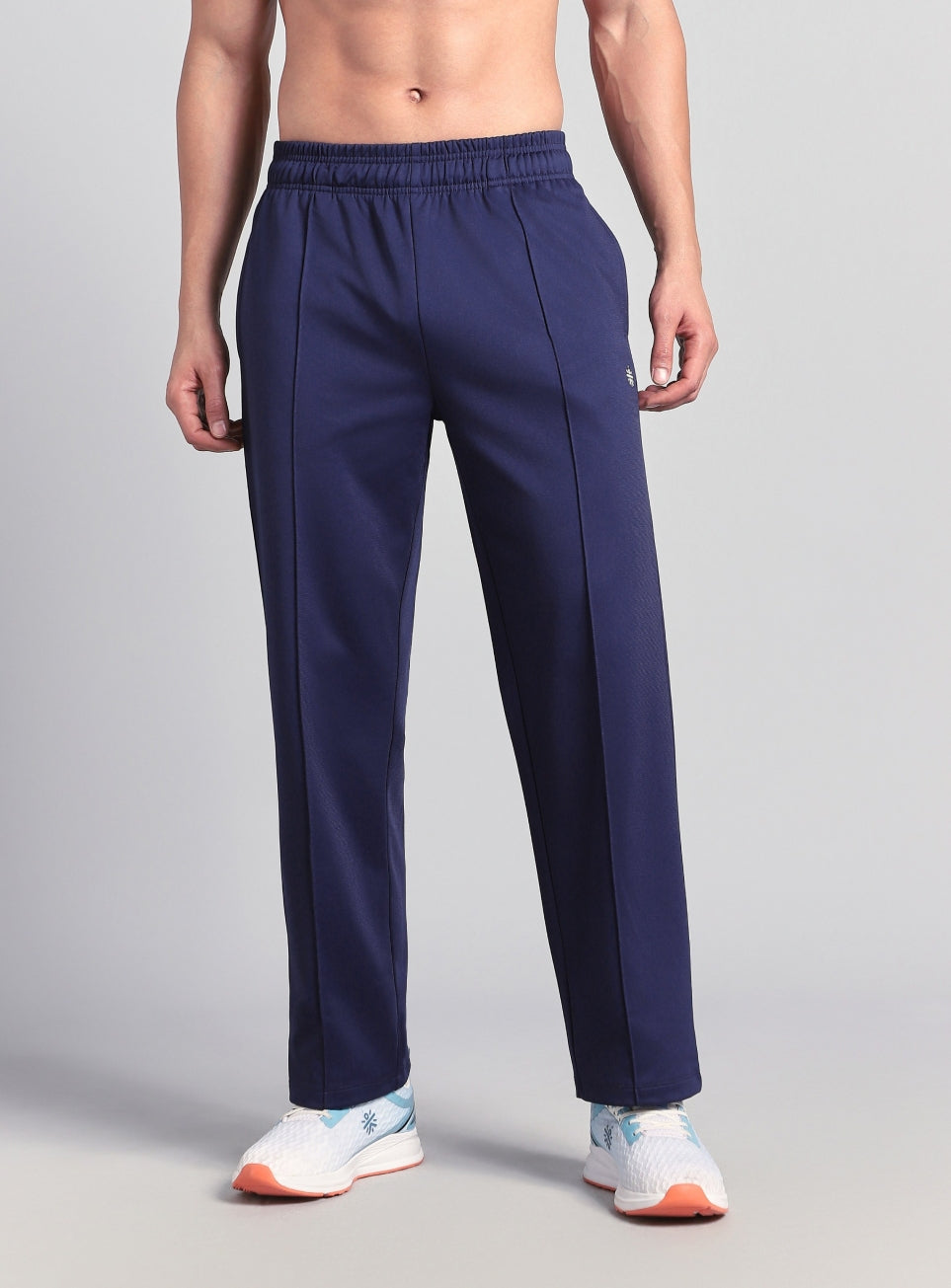 Men's Navy Athletic Sporty Trackpants