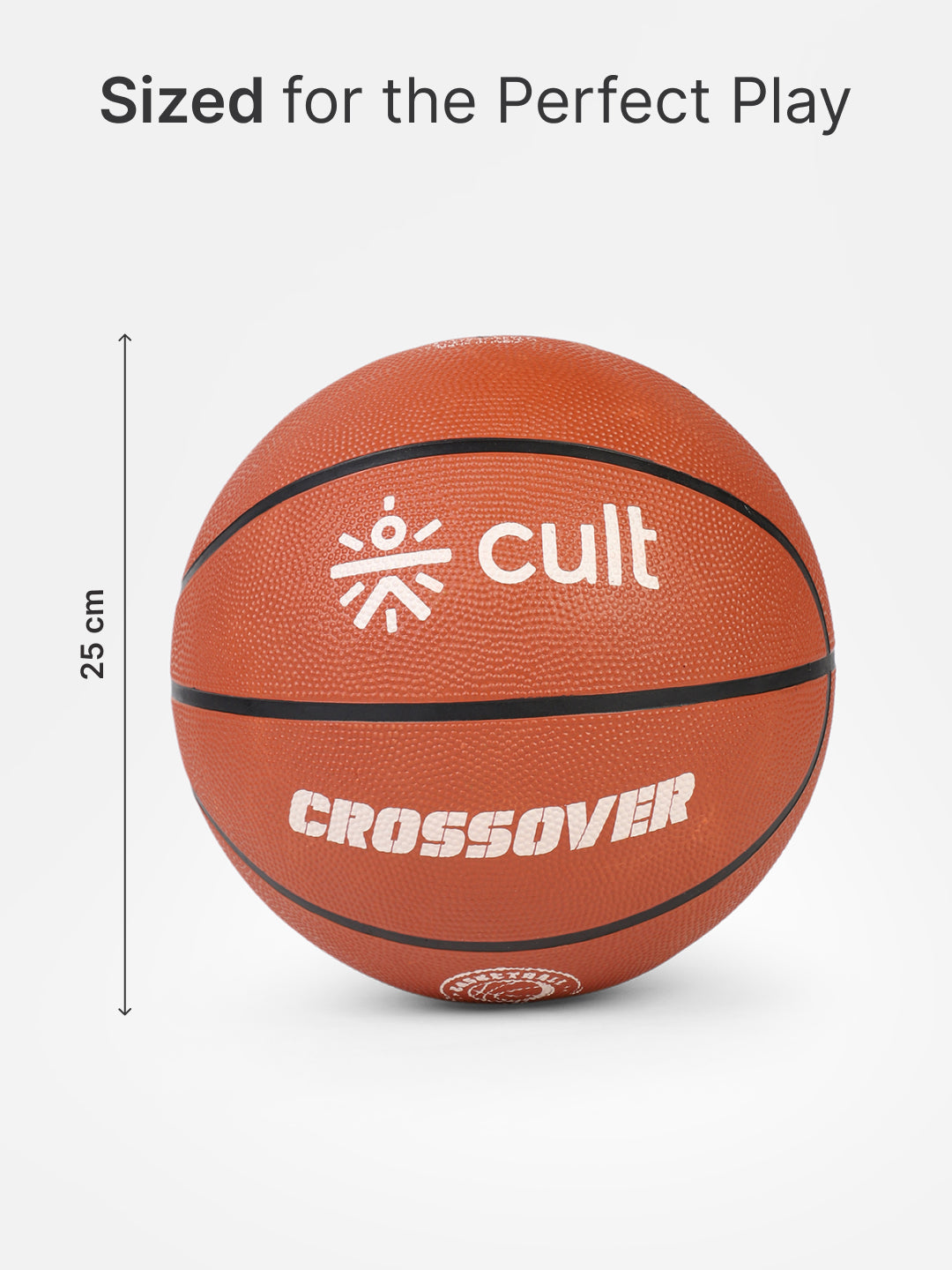 Cult Basketball Combo  Crossover 7 No (Brown) + Ball Pump