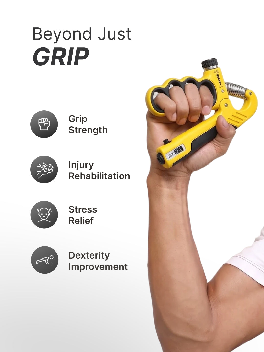Cult Handgrip Premium Black Yellow