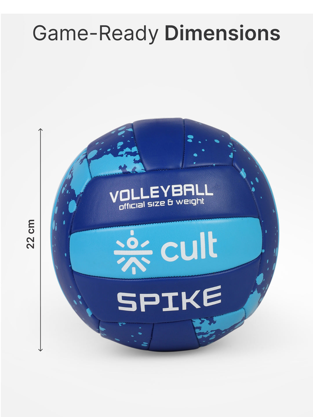 Cult Volleyball Combo  Spike Blue + Ball Pump