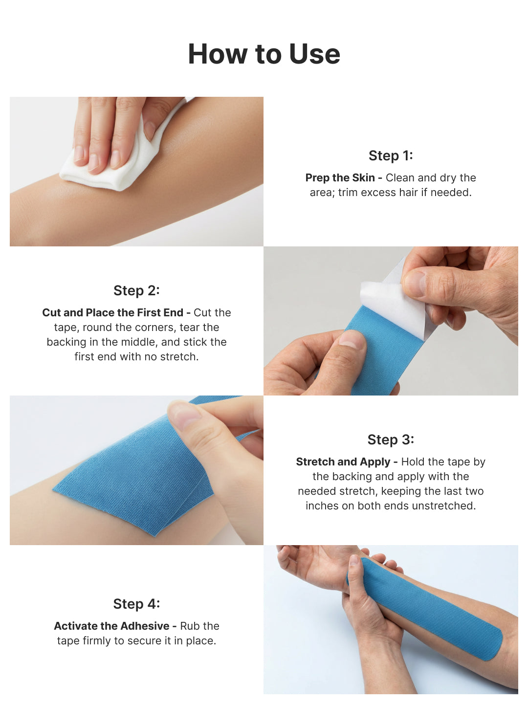 cult Kinesiology Tape Blue - Muscle Support & Injury Recovery
