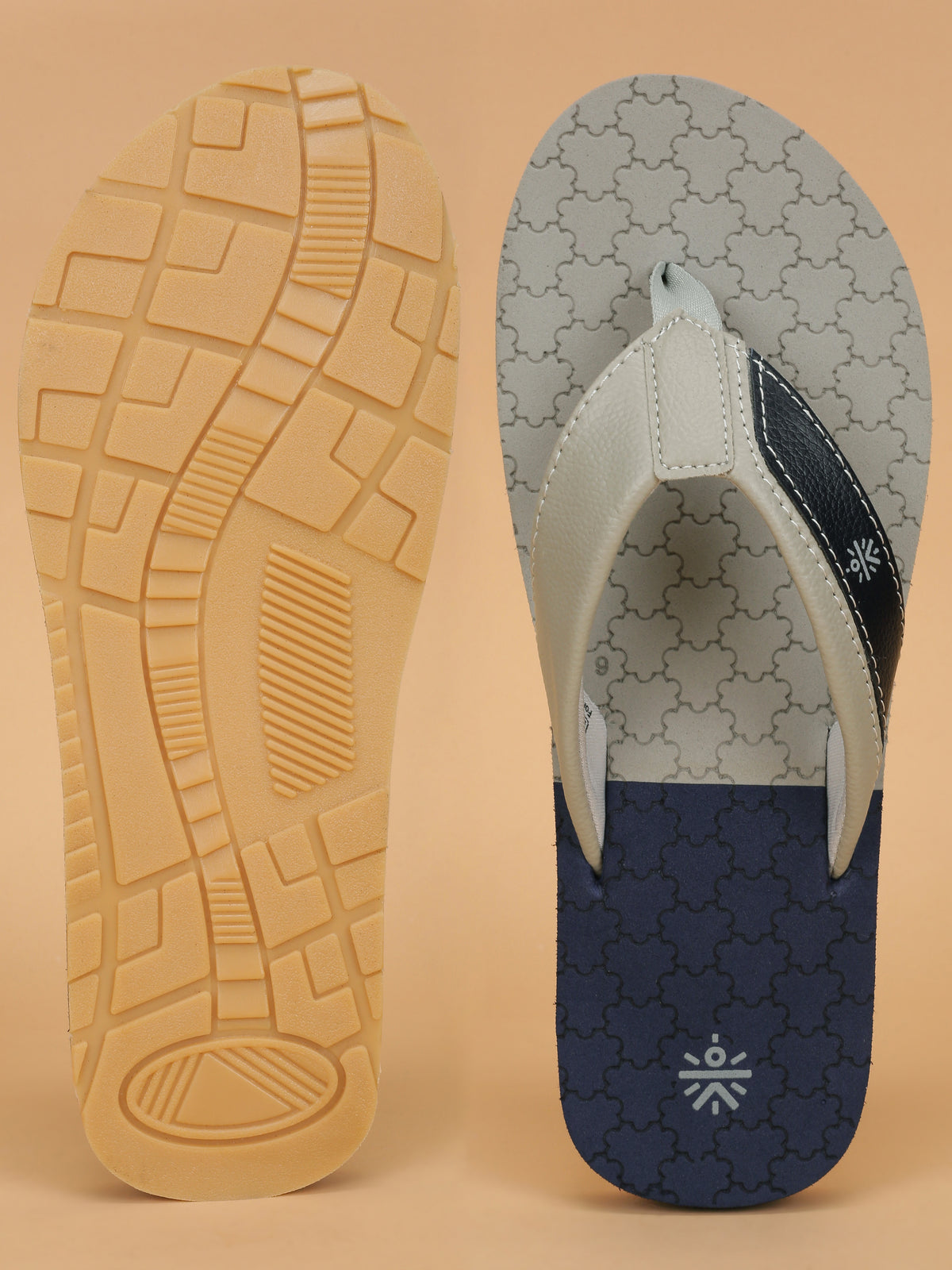 cult Men's Hexa Flip Flops - Grey