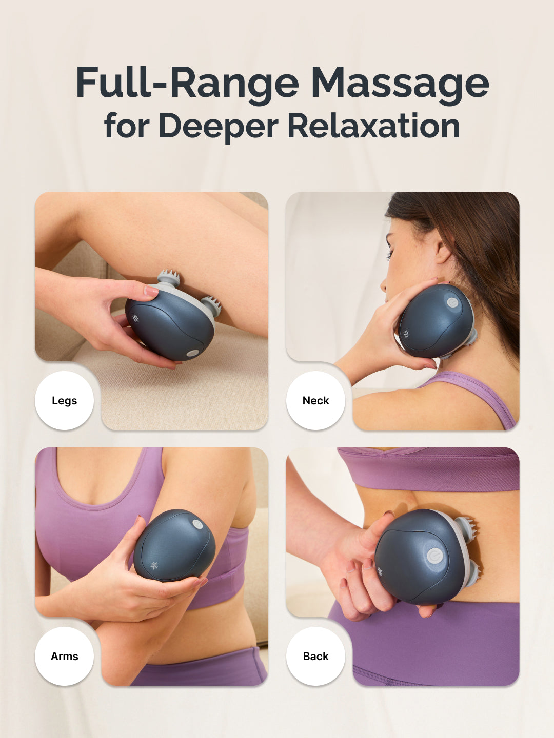 Cult Aura Head Massager with Red Light Therapy | Silicone Heads with 4 Extra Attachments for Stress Relief & Relaxation