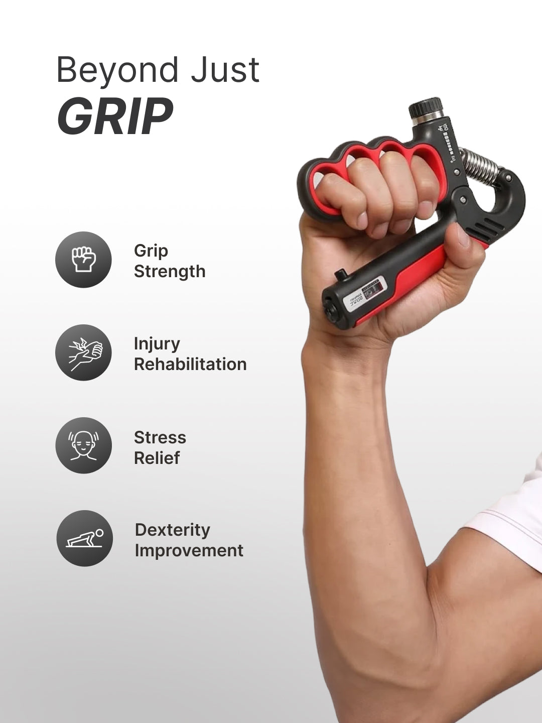 Cult Handgrip Premium Black Red