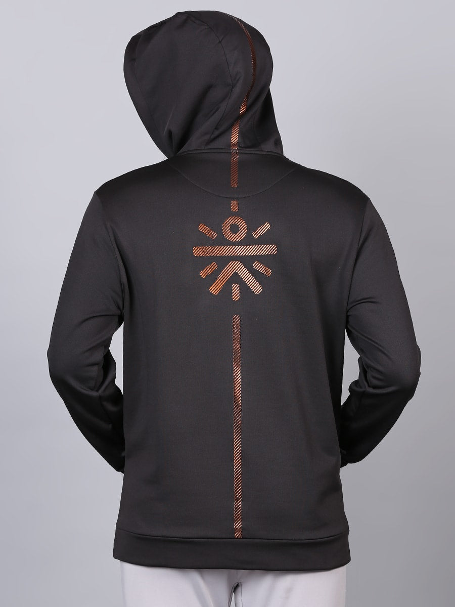 Men Black Challenge Hoodie