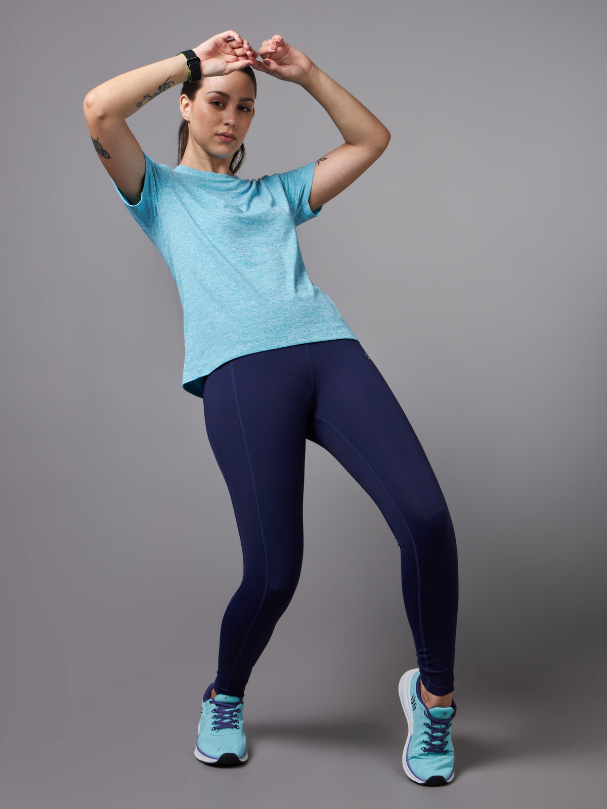 Women's All Day Workout Blue Comfortech T-shirt