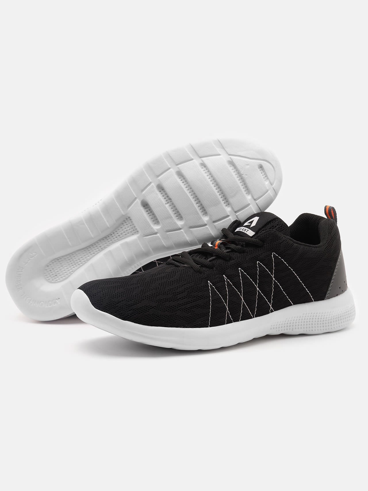 Avant Men's Ultra Light Running & Training Shoes - Black