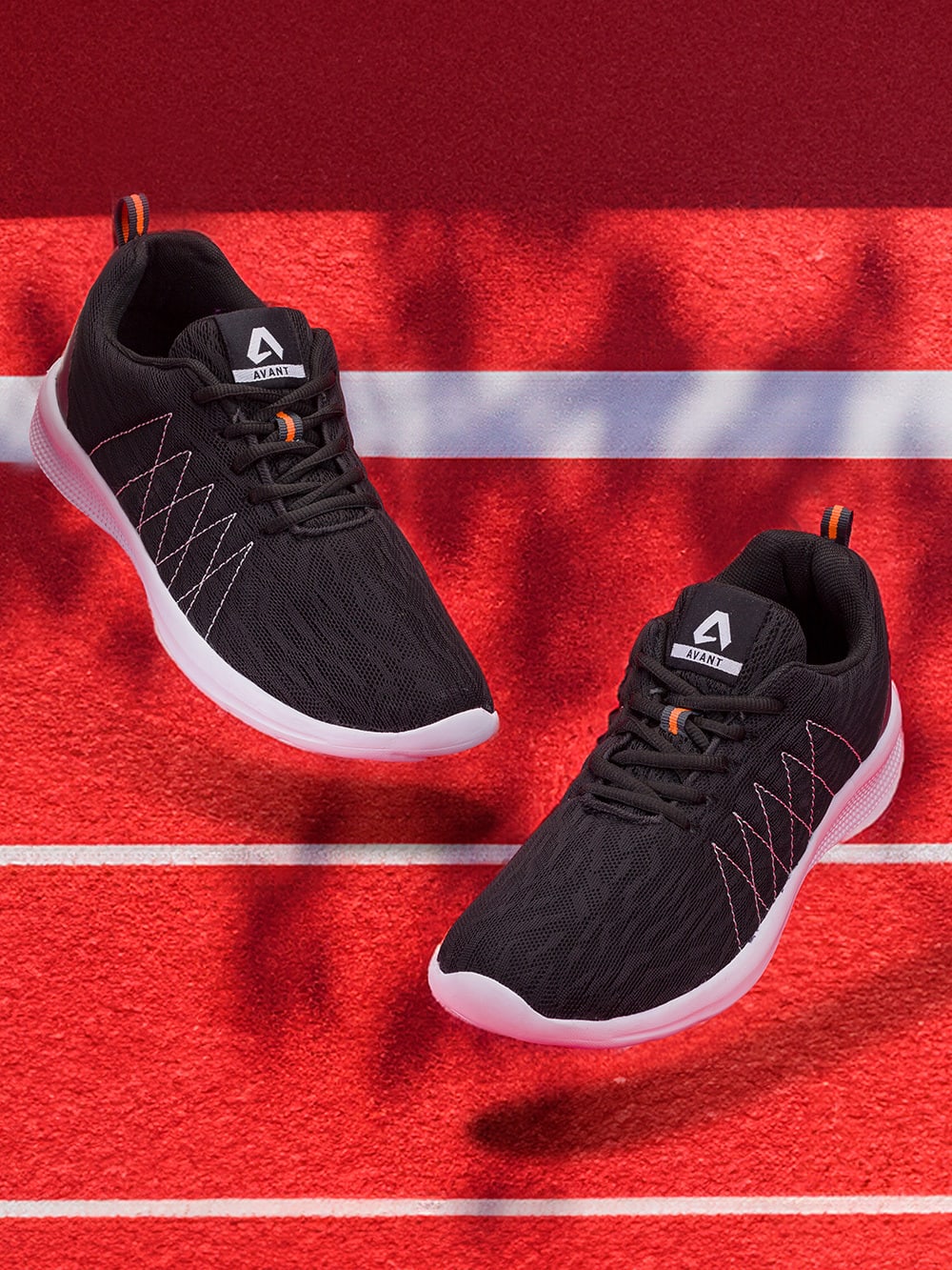 Avant Men's Ultra Light Running & Training Shoes - Black
