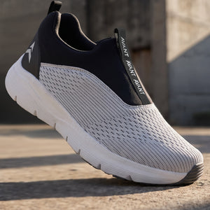 Avant Men's Sigma Slip-On Walking Shoes - Lt.Grey/Black