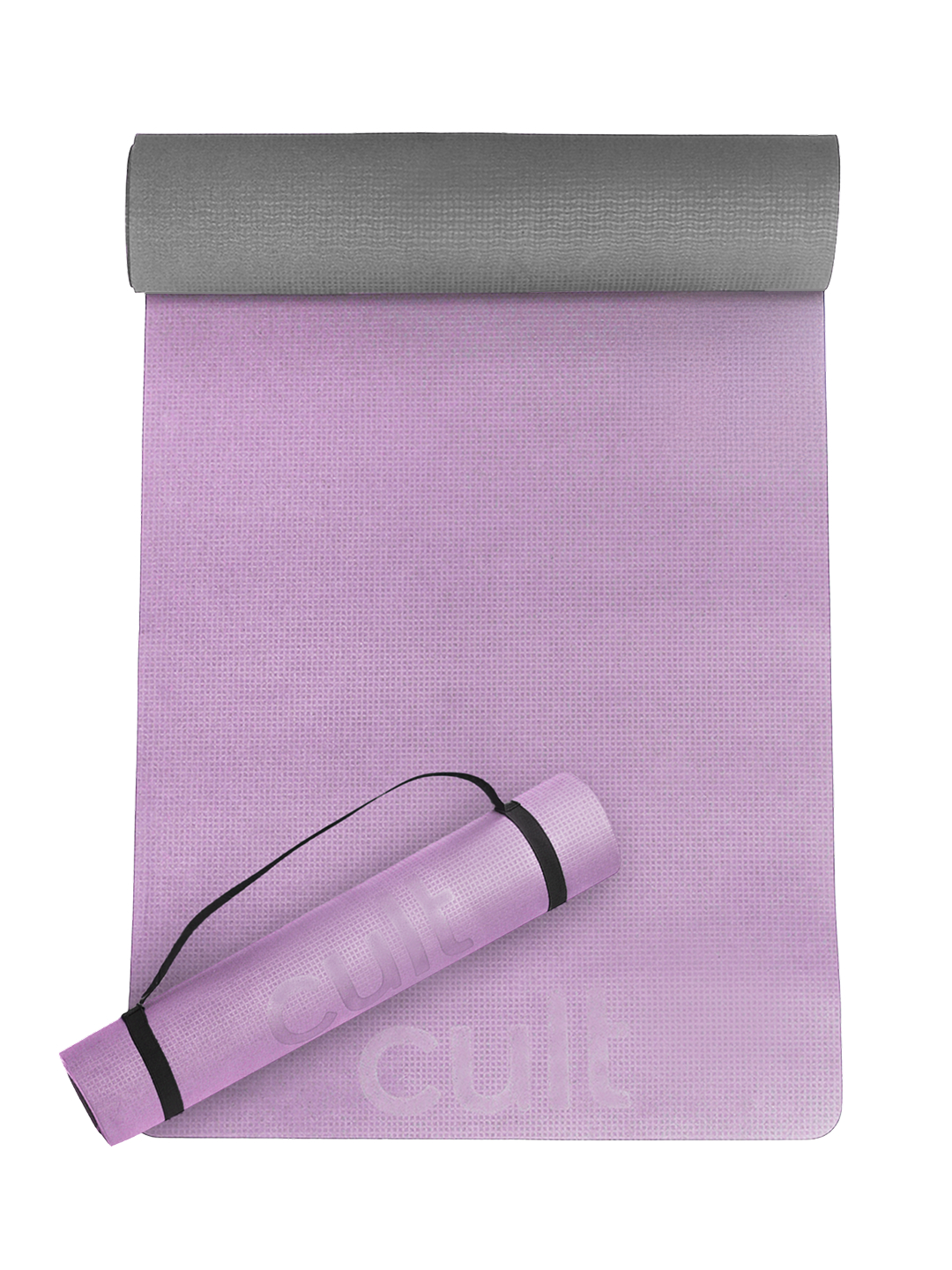 CULT EVA Yoga Mat 6mm with Carry Strap   Dual Color Lavender, Anti-Slip, Lightweight & Durable Exercise Mat for Yoga, Pilates, Meditation, Gym & Home Workouts