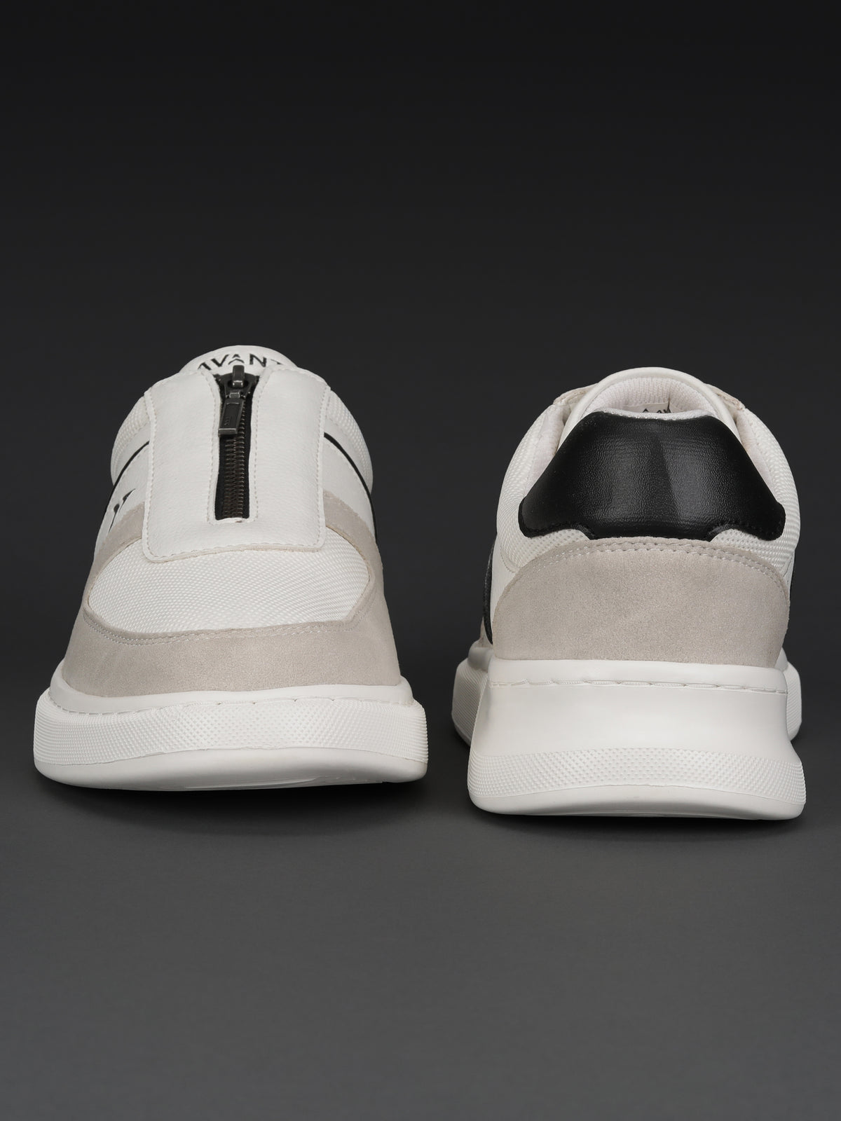 Avant Men's ZipWalk Casual Shoes - White/Grey