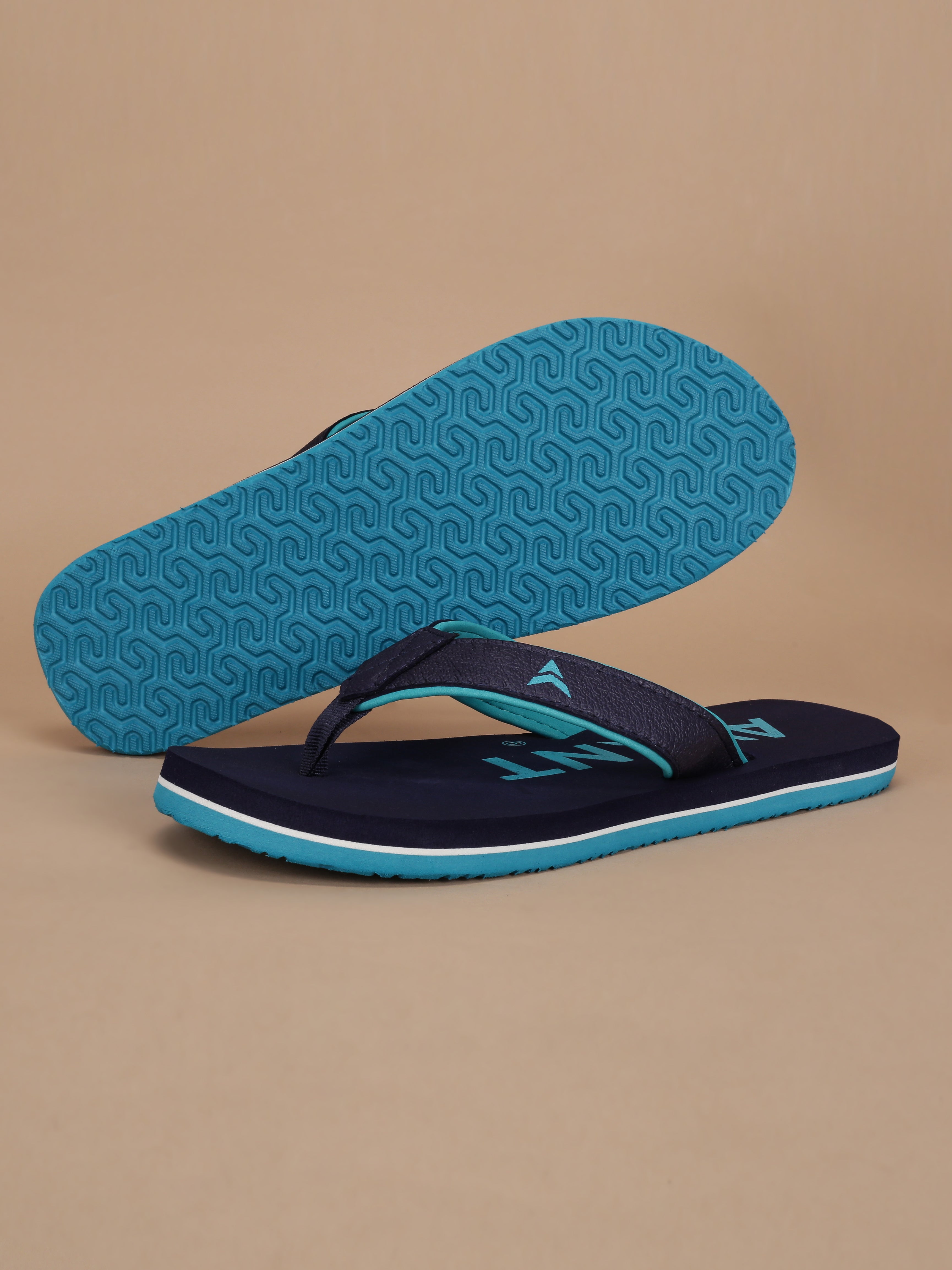 Avant Men's Aqua Flip Flops - Navy