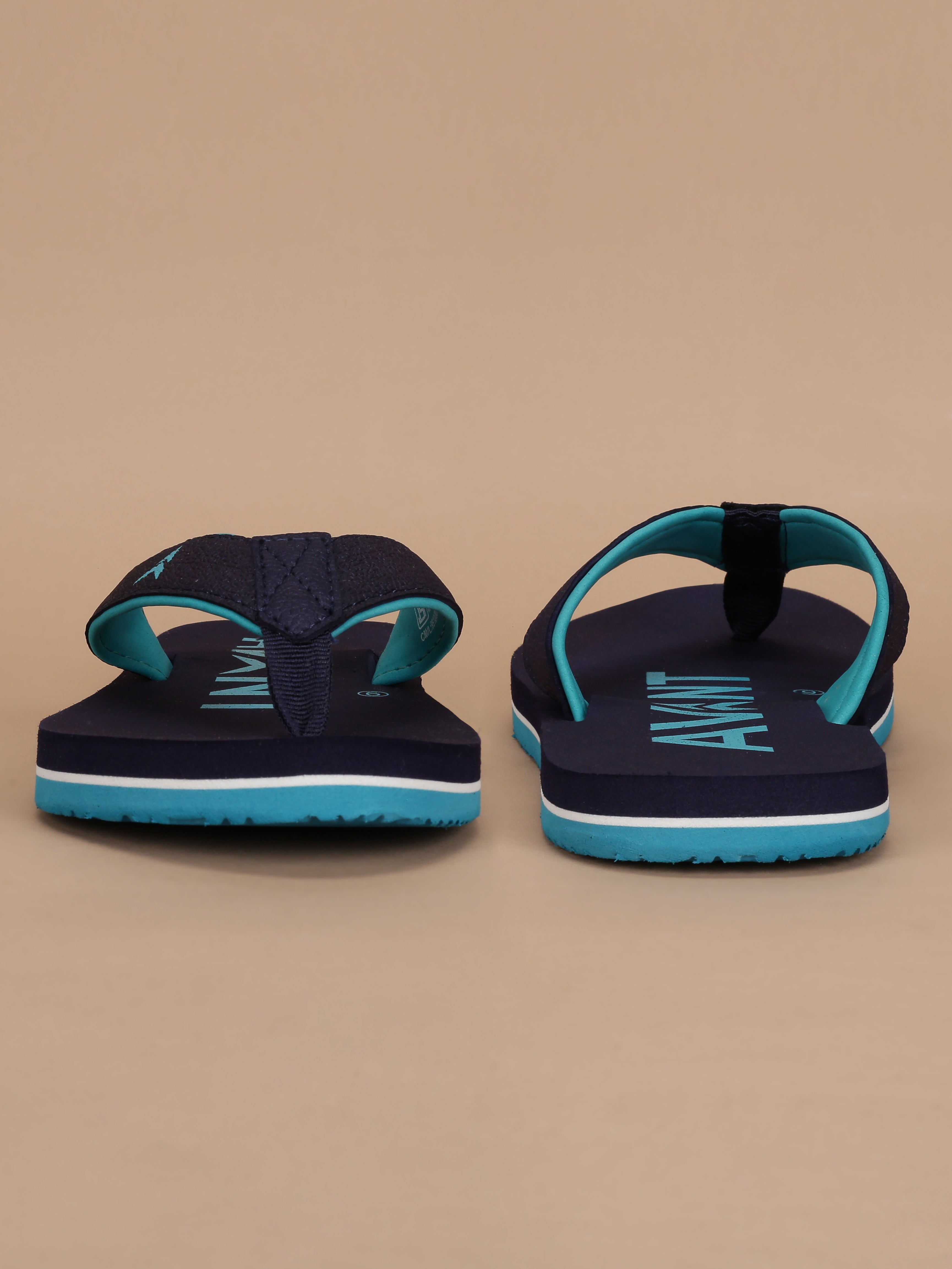 Avant Men's Aqua Flip Flops - Navy
