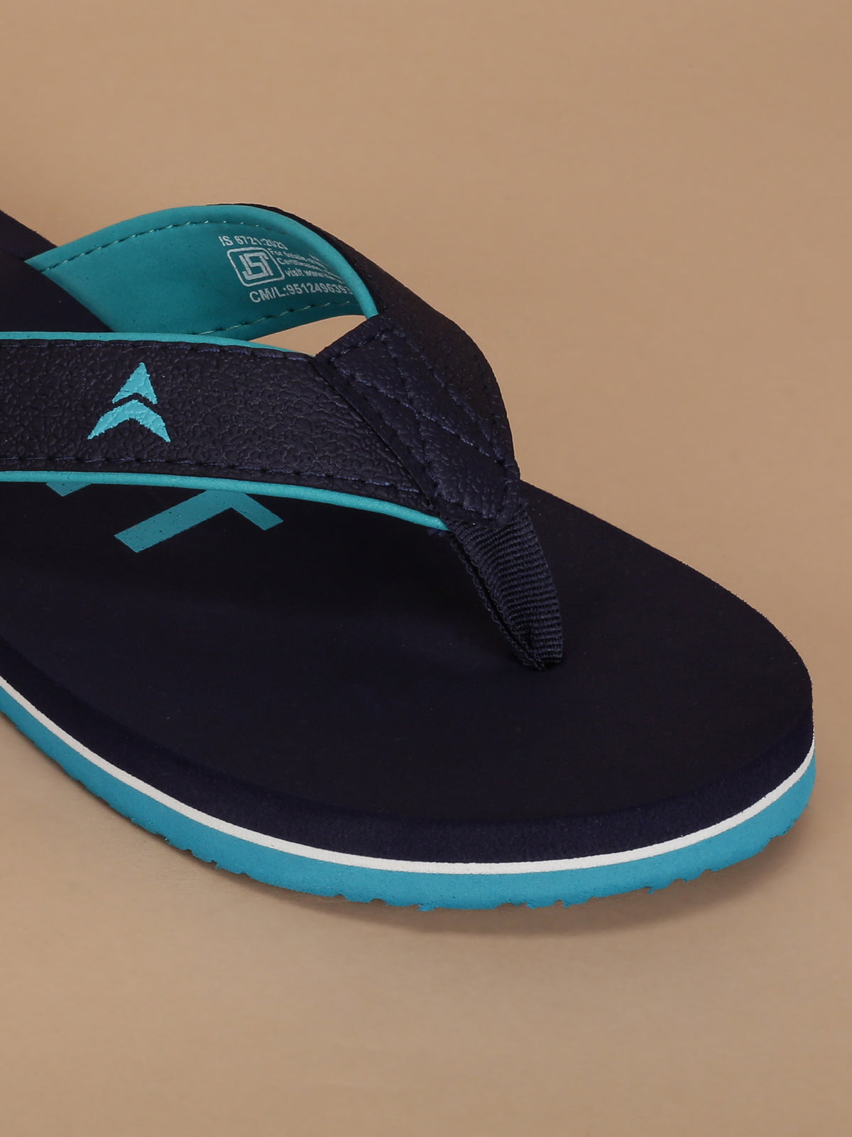 Avant Men's Aqua Flip Flops - Navy