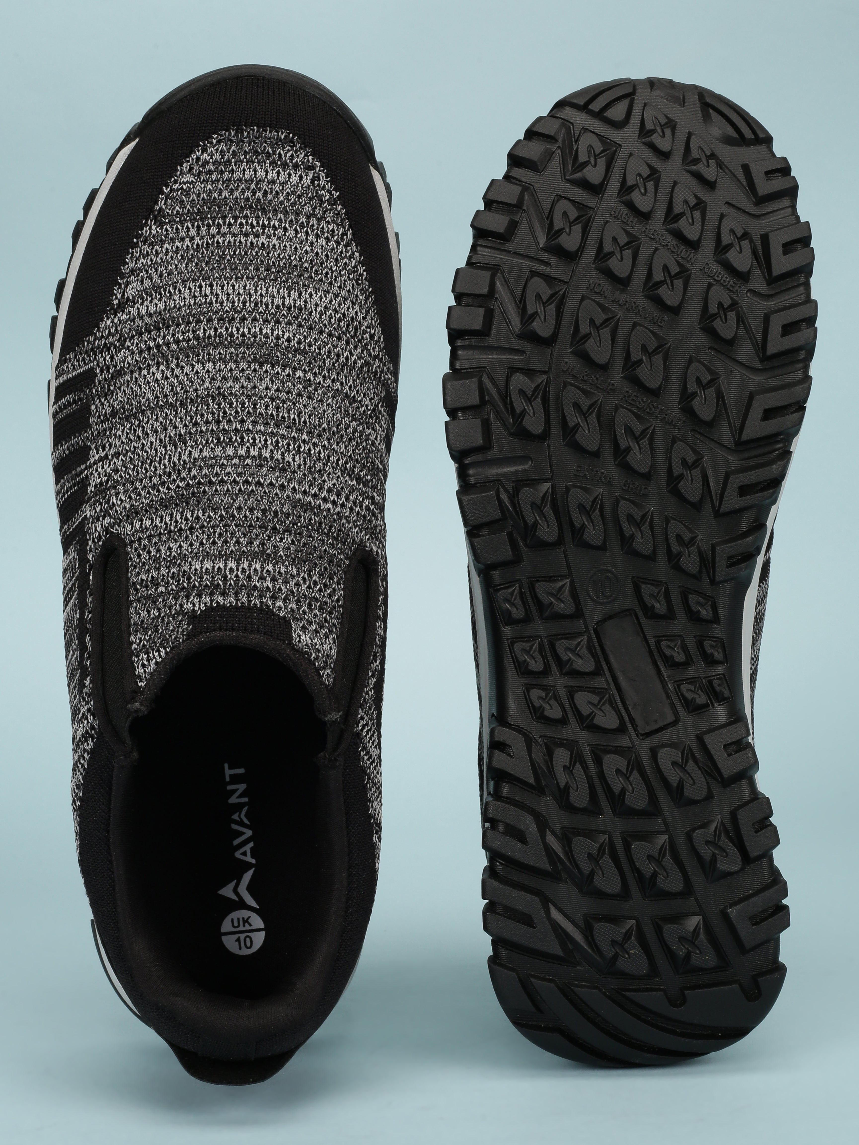Avant Men’s EasyGlide Slip-on Walking Shoes - Black