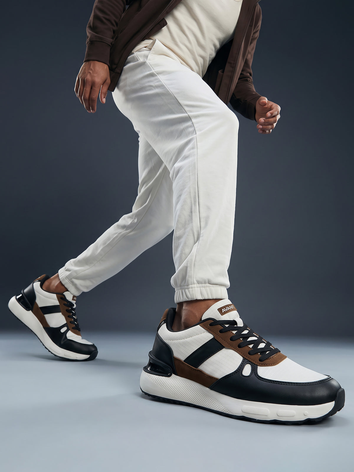 Avant Men's StepWise Sneakers - Beige/Black