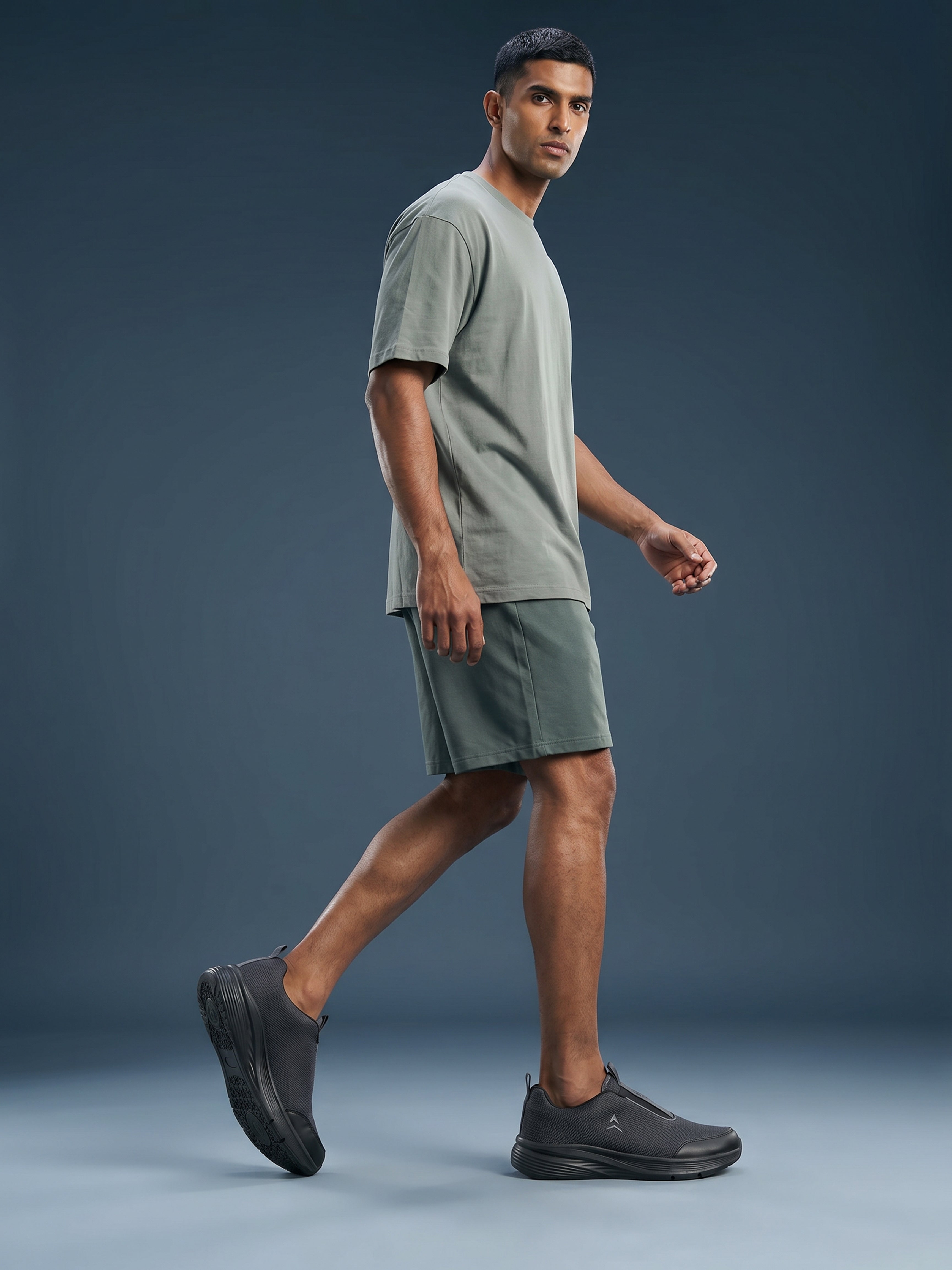 Avant Men's GlideFlex Slip-On Walking Shoes - D.Grey