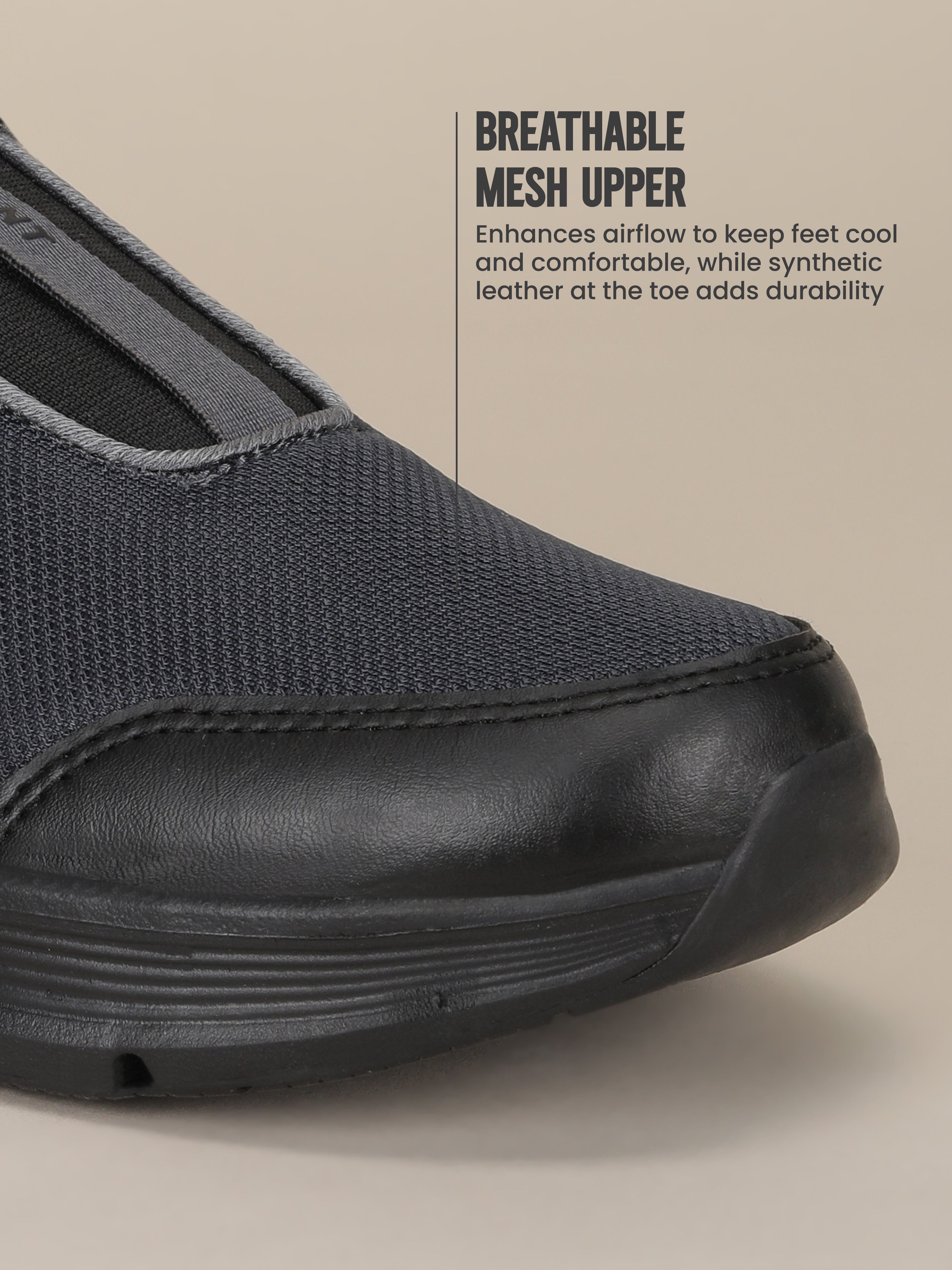 Avant Men's GlideFlex Slip-On Walking Shoes - D.Grey