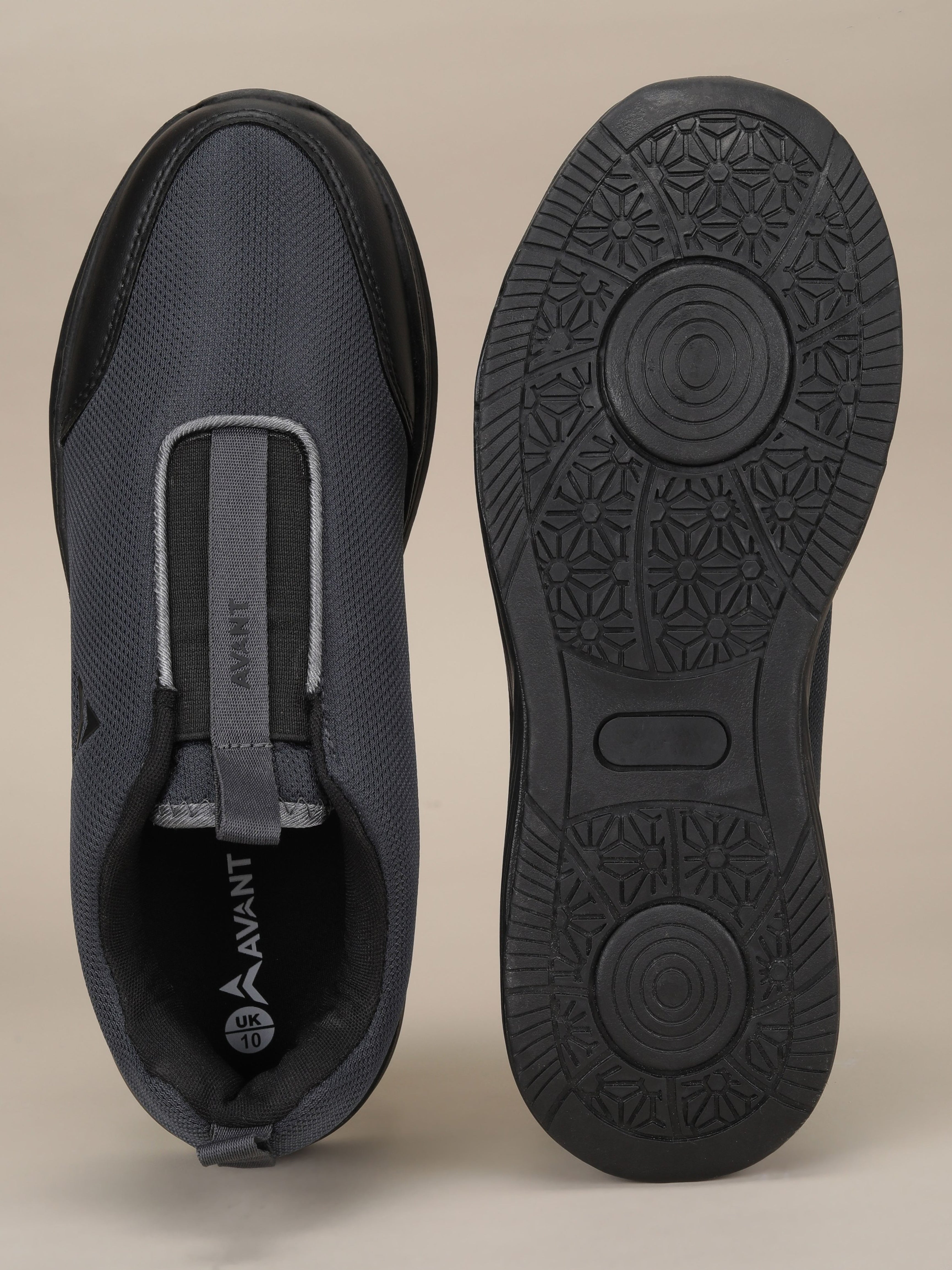 Avant Men's GlideFlex Slip-On Walking Shoes - D.Grey