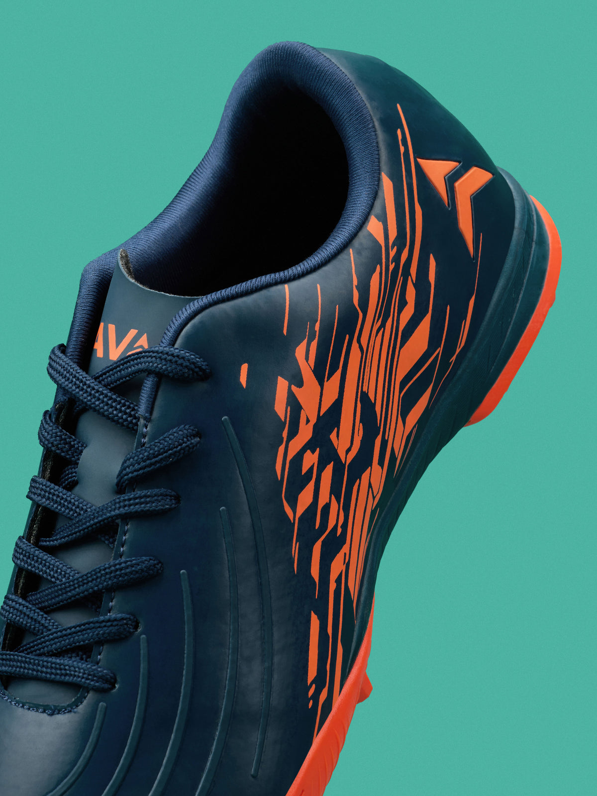 Avant Men's SpikeRush Football Shoes - Navy/Orange