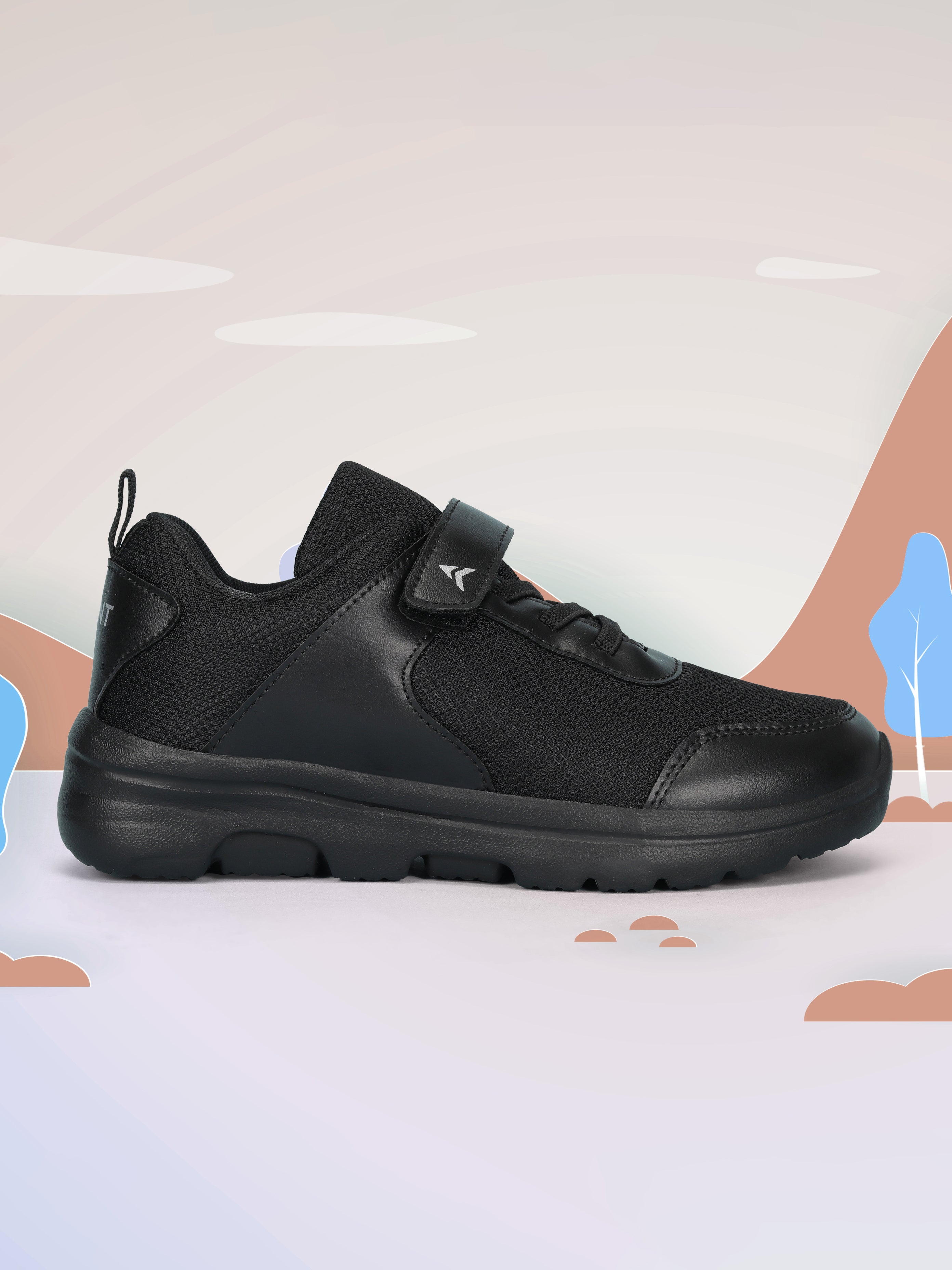 Avant Kid's Unisex PlayDash School Shoes - Black