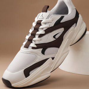 Avant Men DriftPulse Sneakers - White/Brown