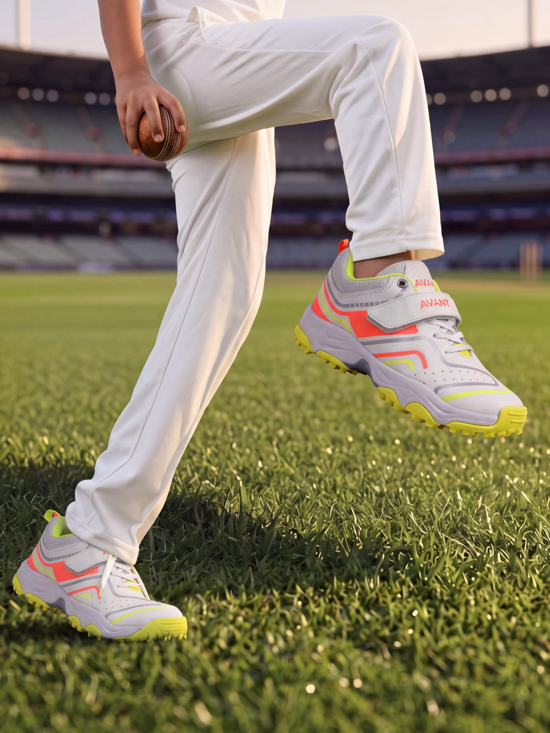 Avant Kids Impact Cricket Shoes - White