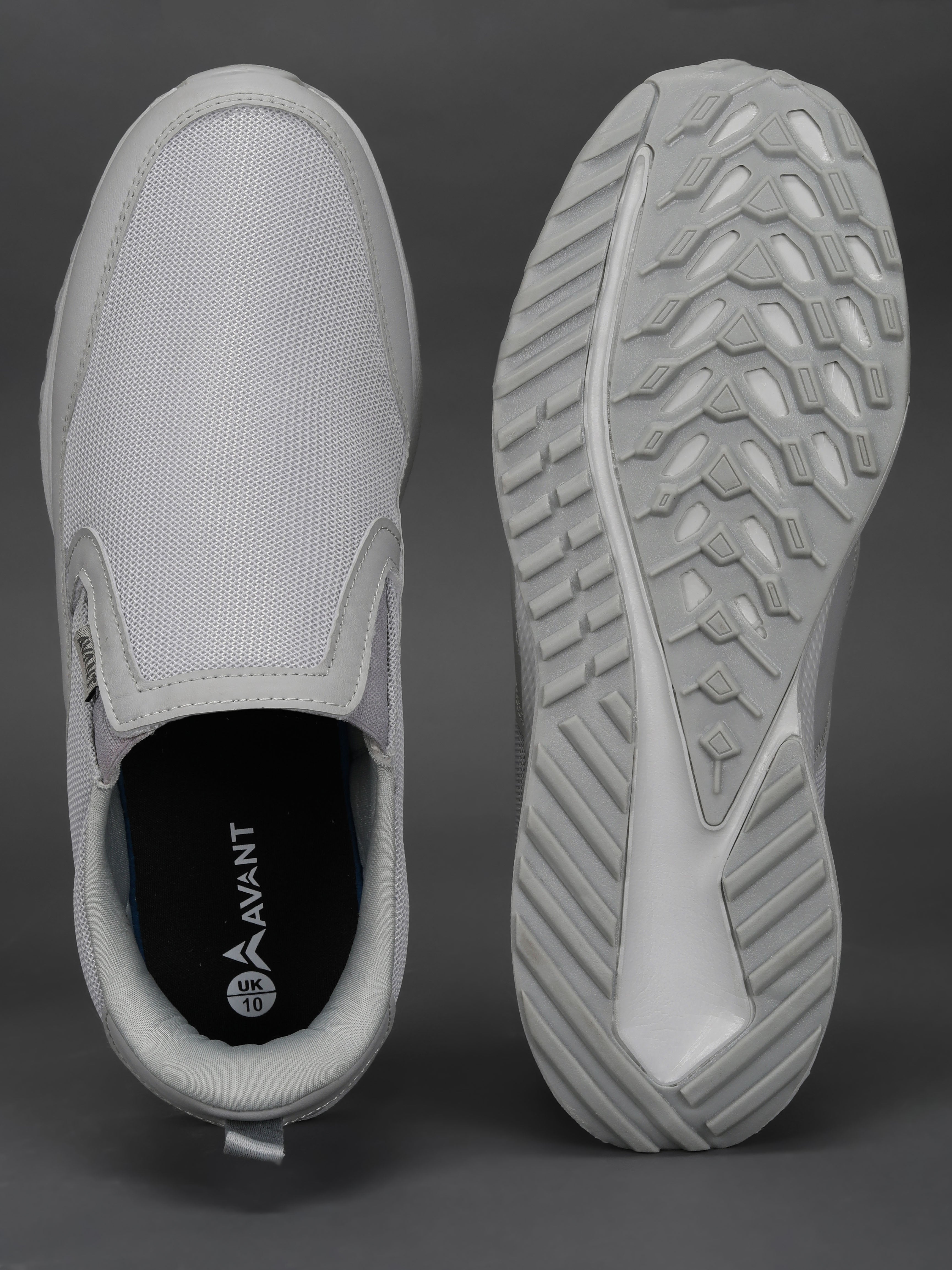 Avant Men's FlexiGlide Slip-On Walking Shoes - Grey
