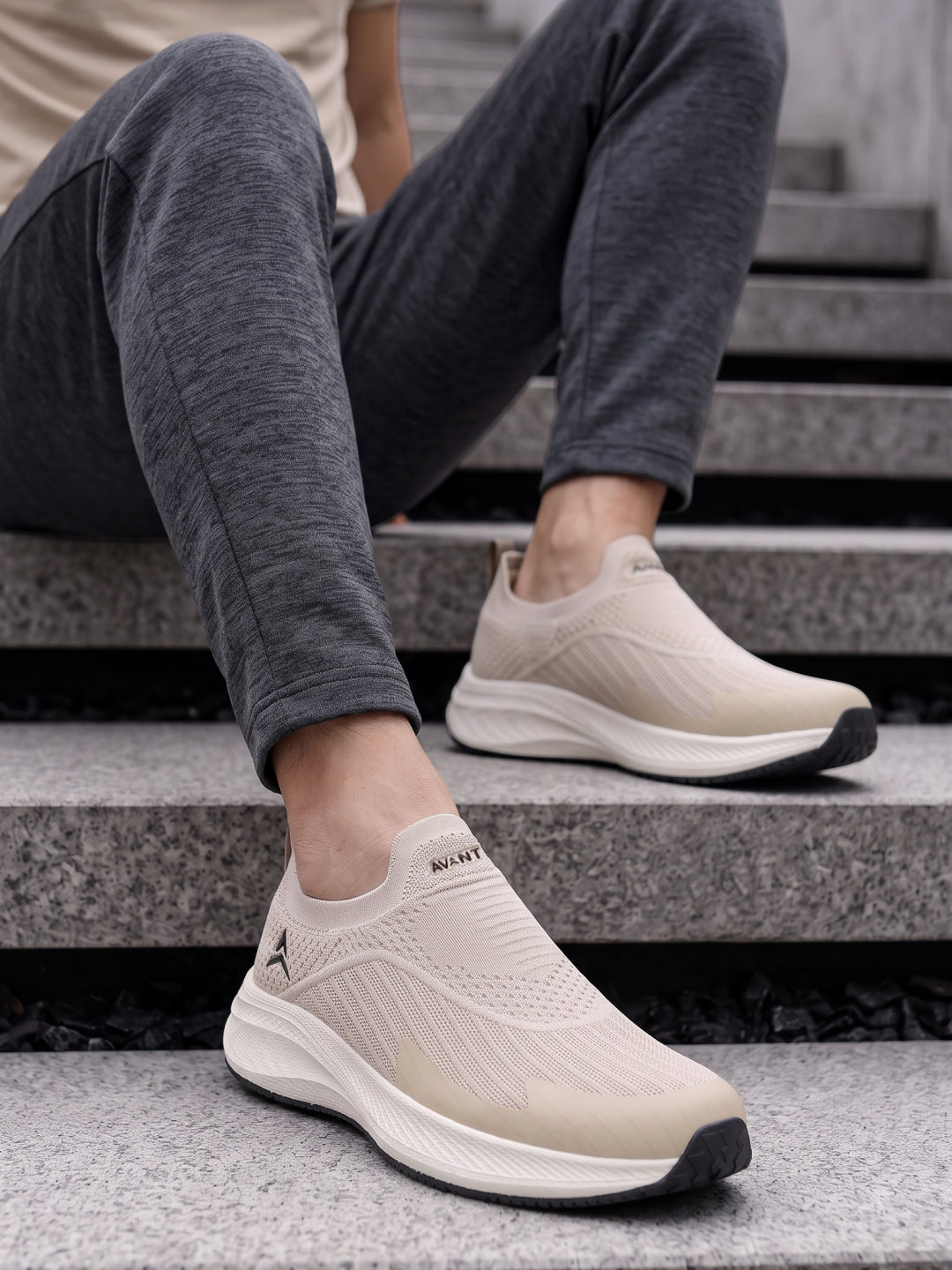Avant Men's LiteStep Slip-On Walking Shoes - Beige